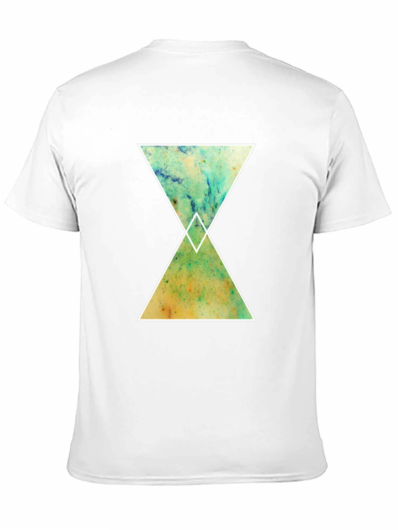 Abstract Hourglass Graphic Tee - Black