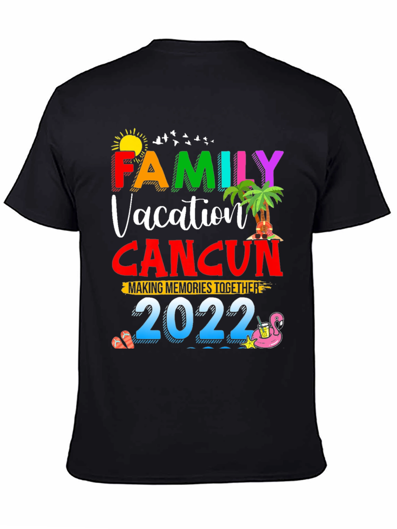 Family Vacation Cancun 2022 Graphic Tee