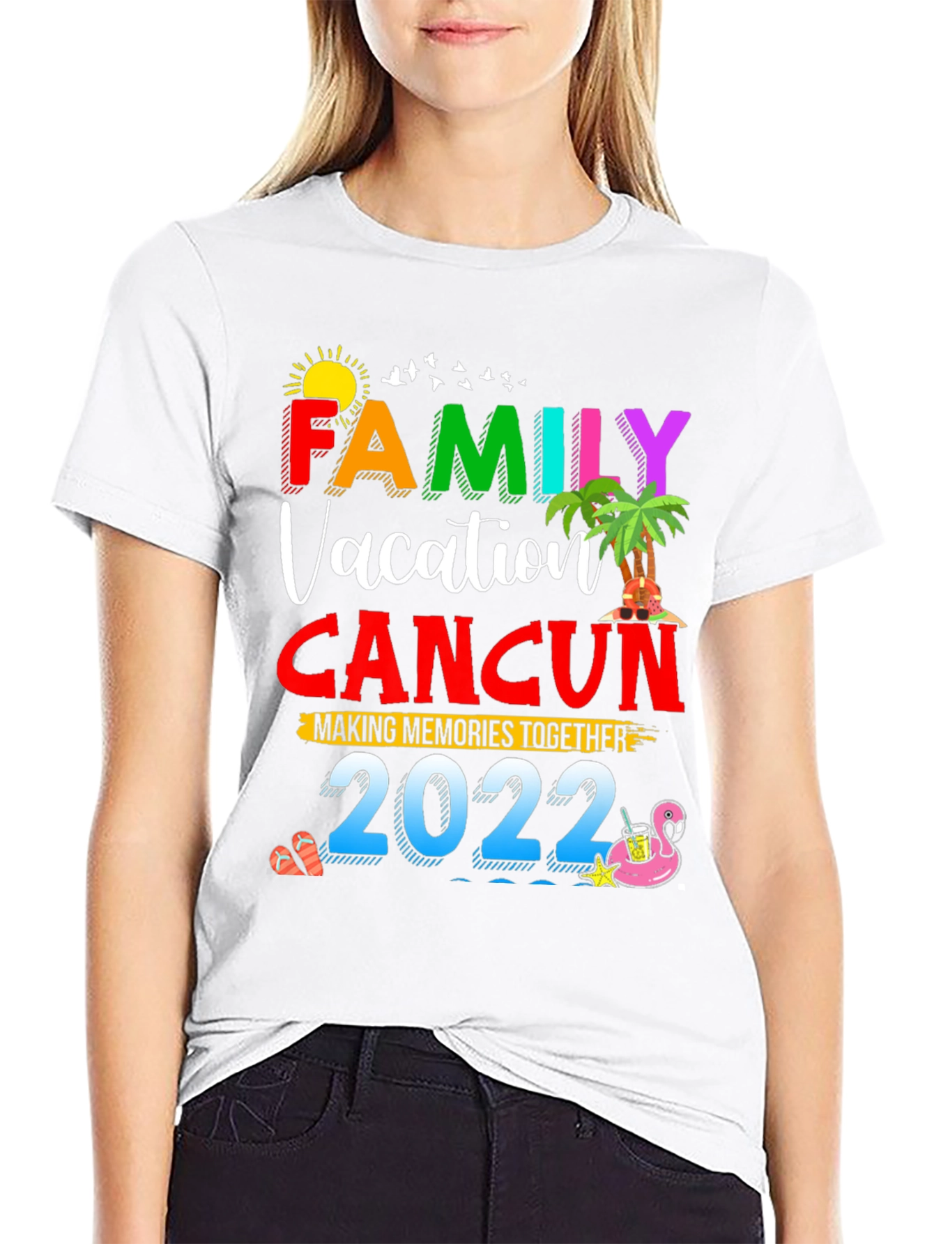 Family Vacation Cancun 2022 Graphic Tee