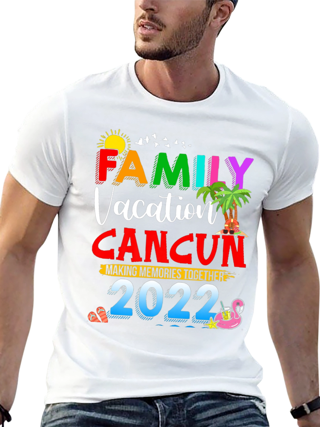 Family Vacation Cancun 2022 Graphic Tee