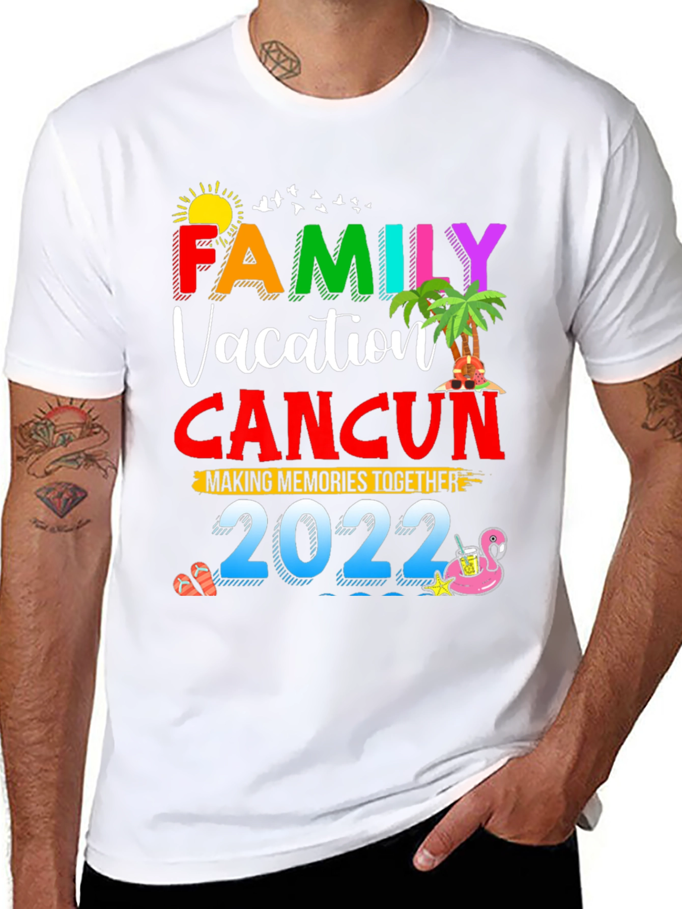 Family Vacation Cancun 2022 Graphic Tee