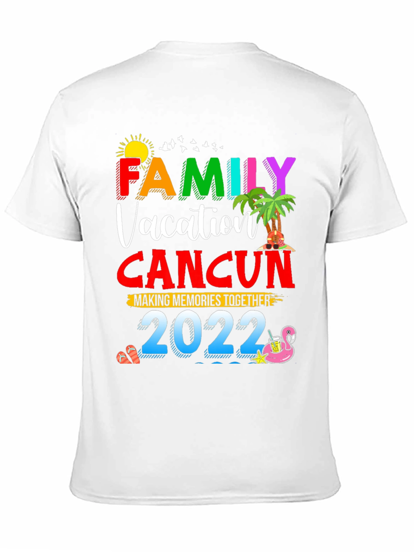 Family Vacation Cancun 2022 Graphic Tee