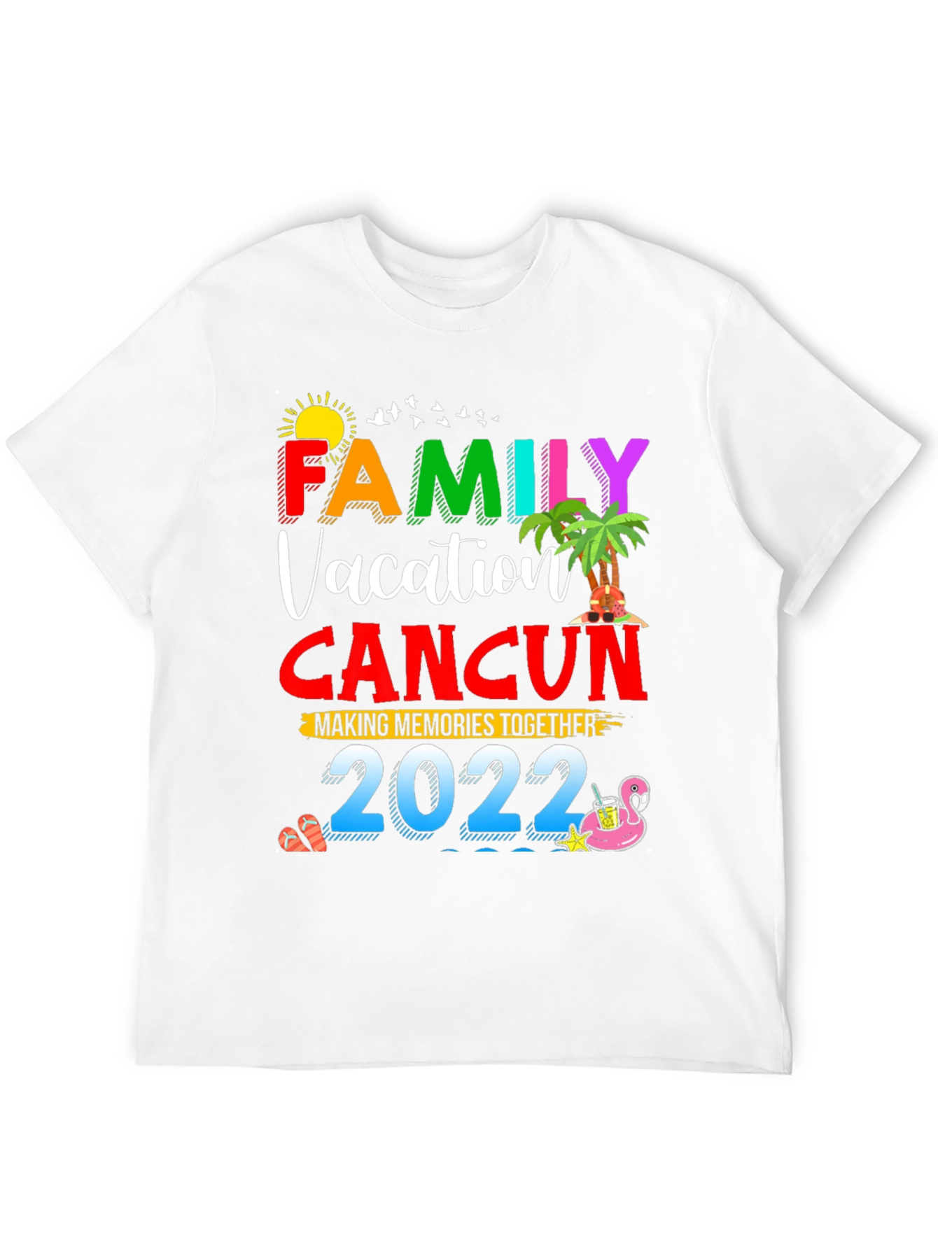 Family Vacation Cancun 2022 Graphic Tee