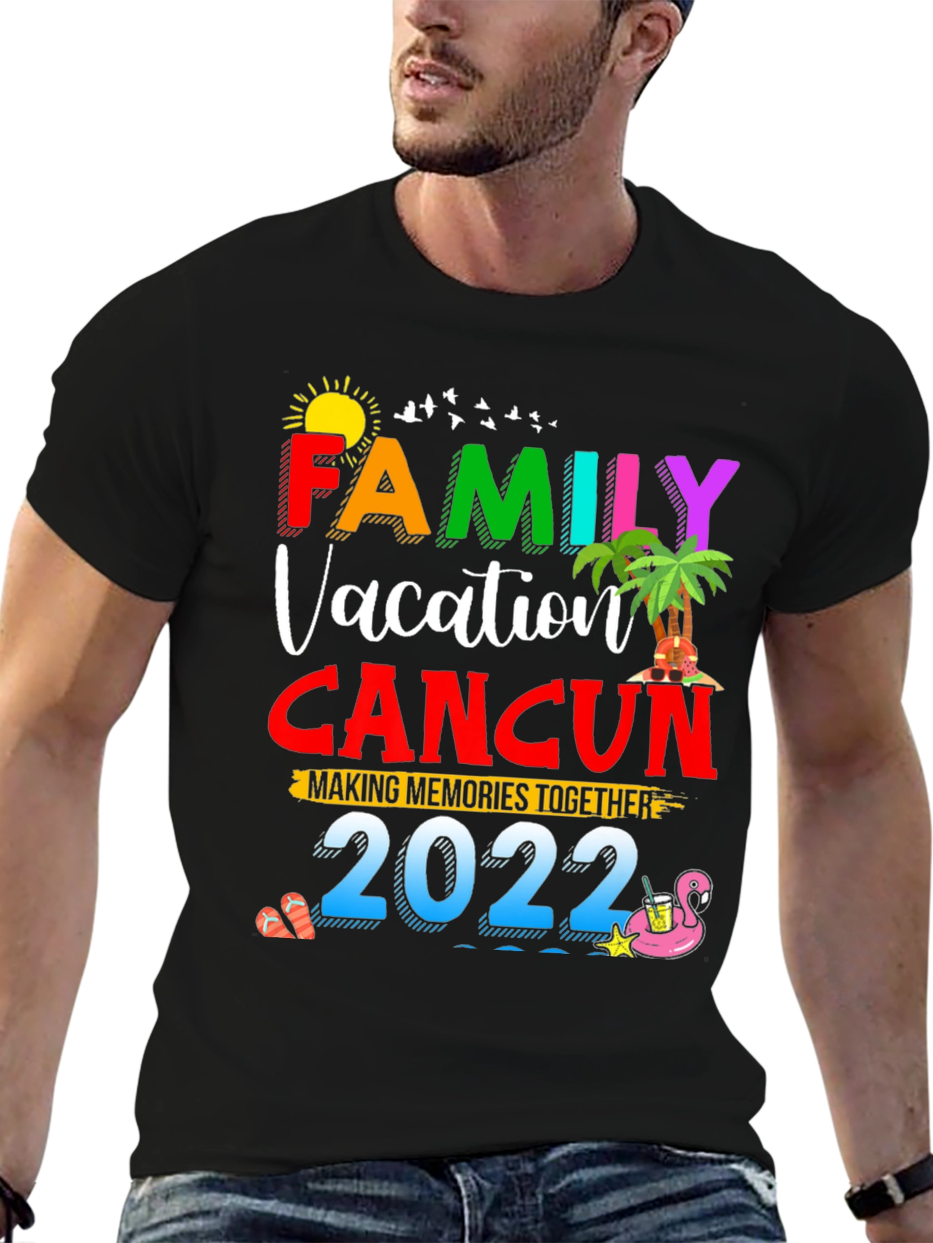 Family Vacation Cancun 2022 Graphic Tee