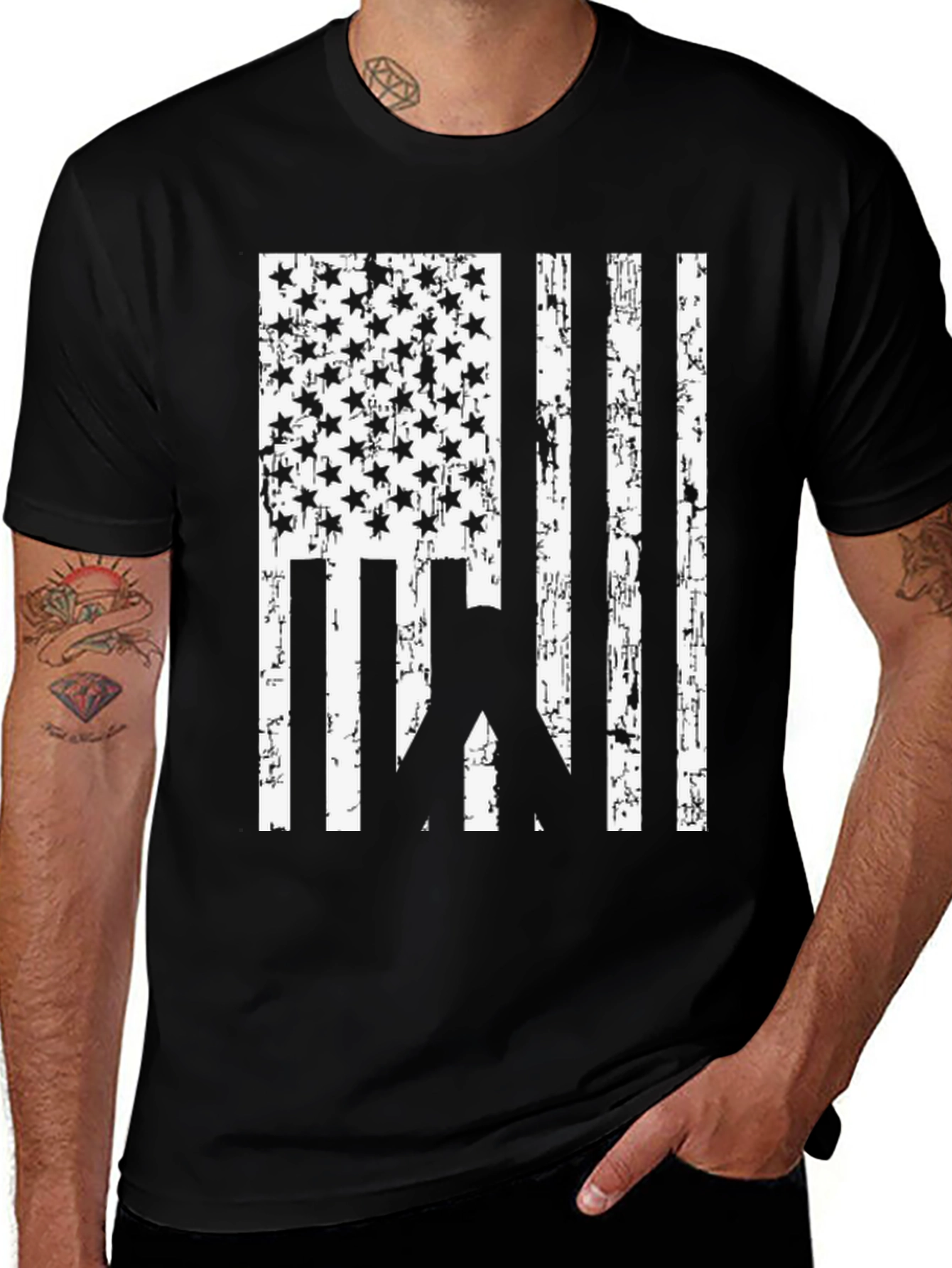 Distressed American Flag T-Shirt