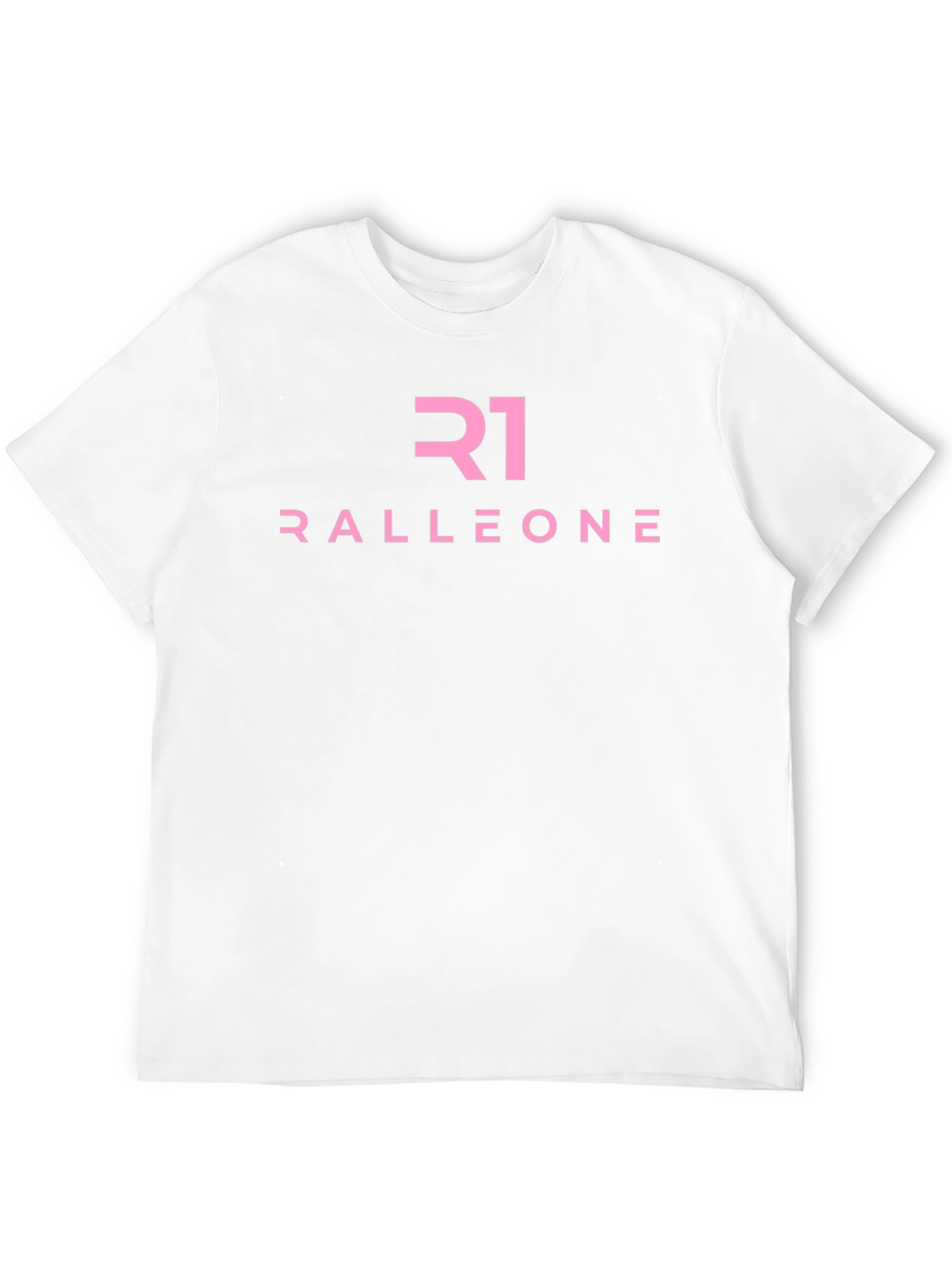 Ralleone Pink Logo Black T-Shirt