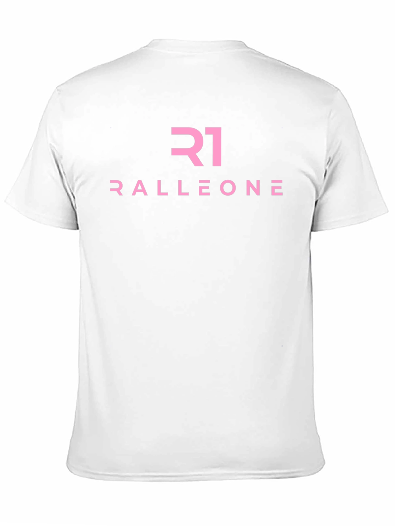 Ralleone Pink Logo Black T-Shirt