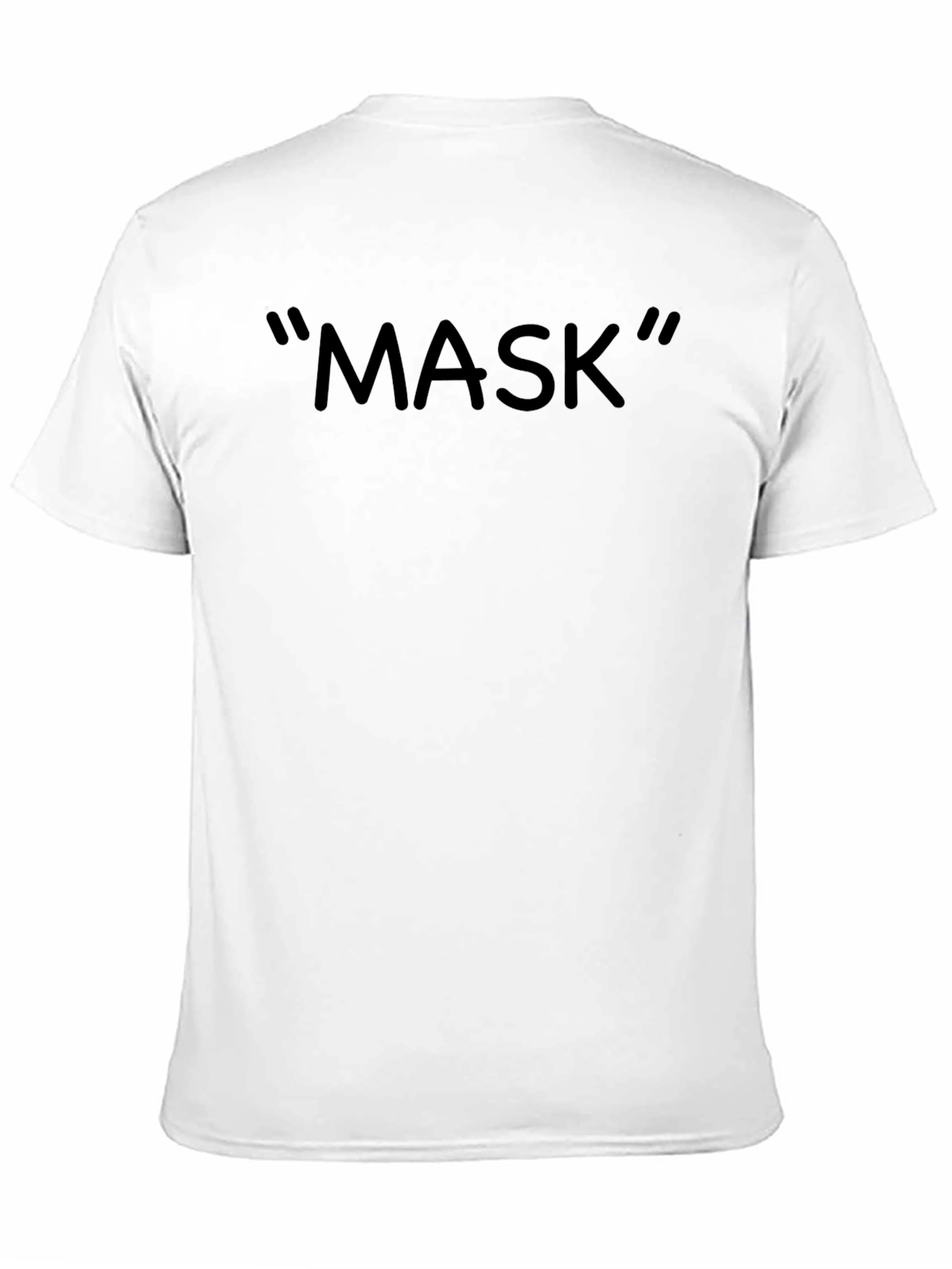 Mens Black MASK Graphic Tee - Casual Style