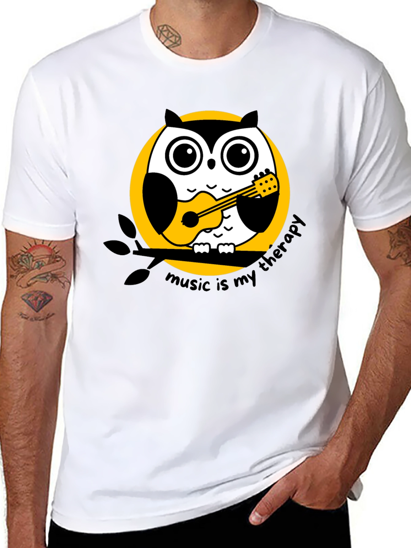Music Therapy Owl T-Shirt