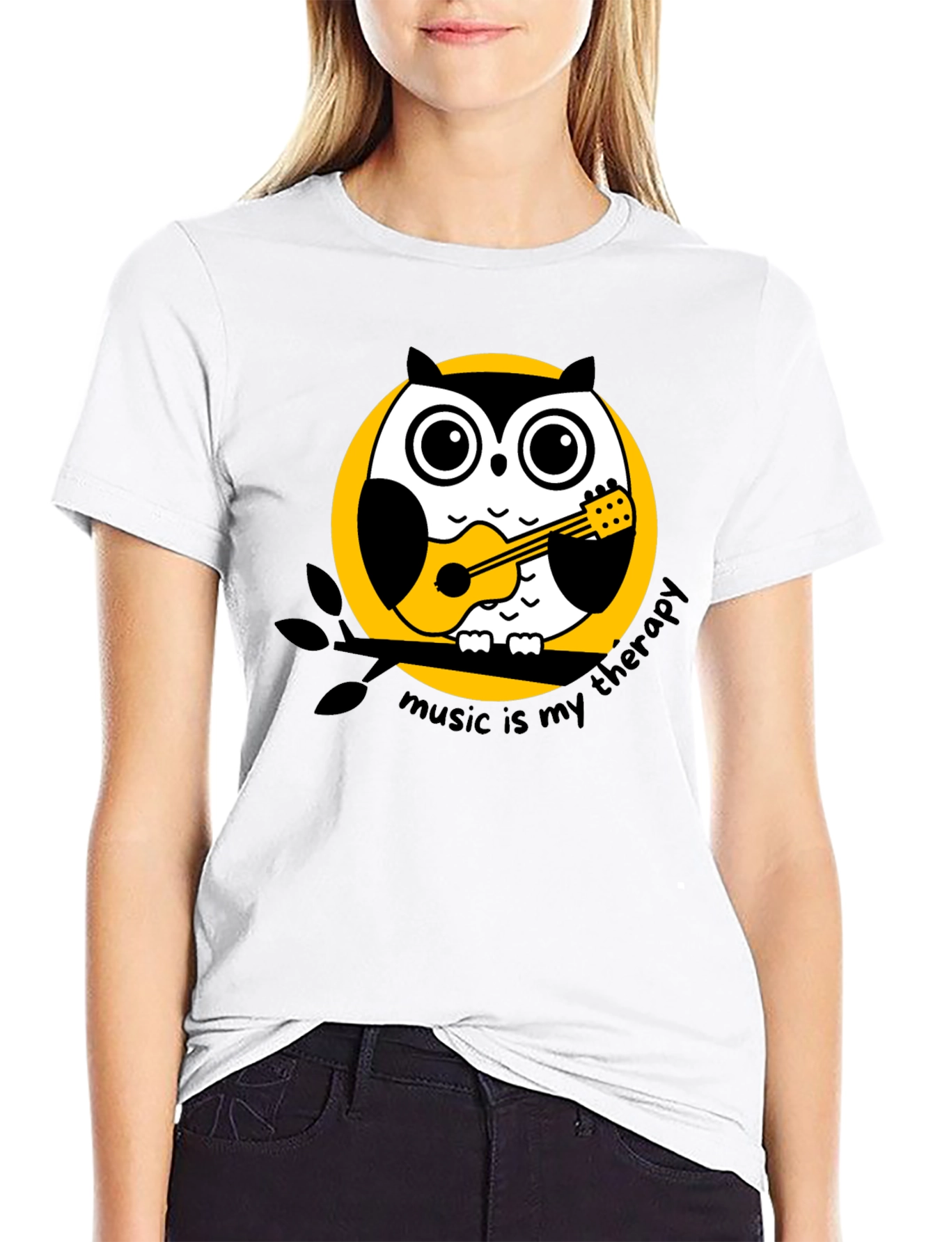 Music Therapy Owl T-Shirt