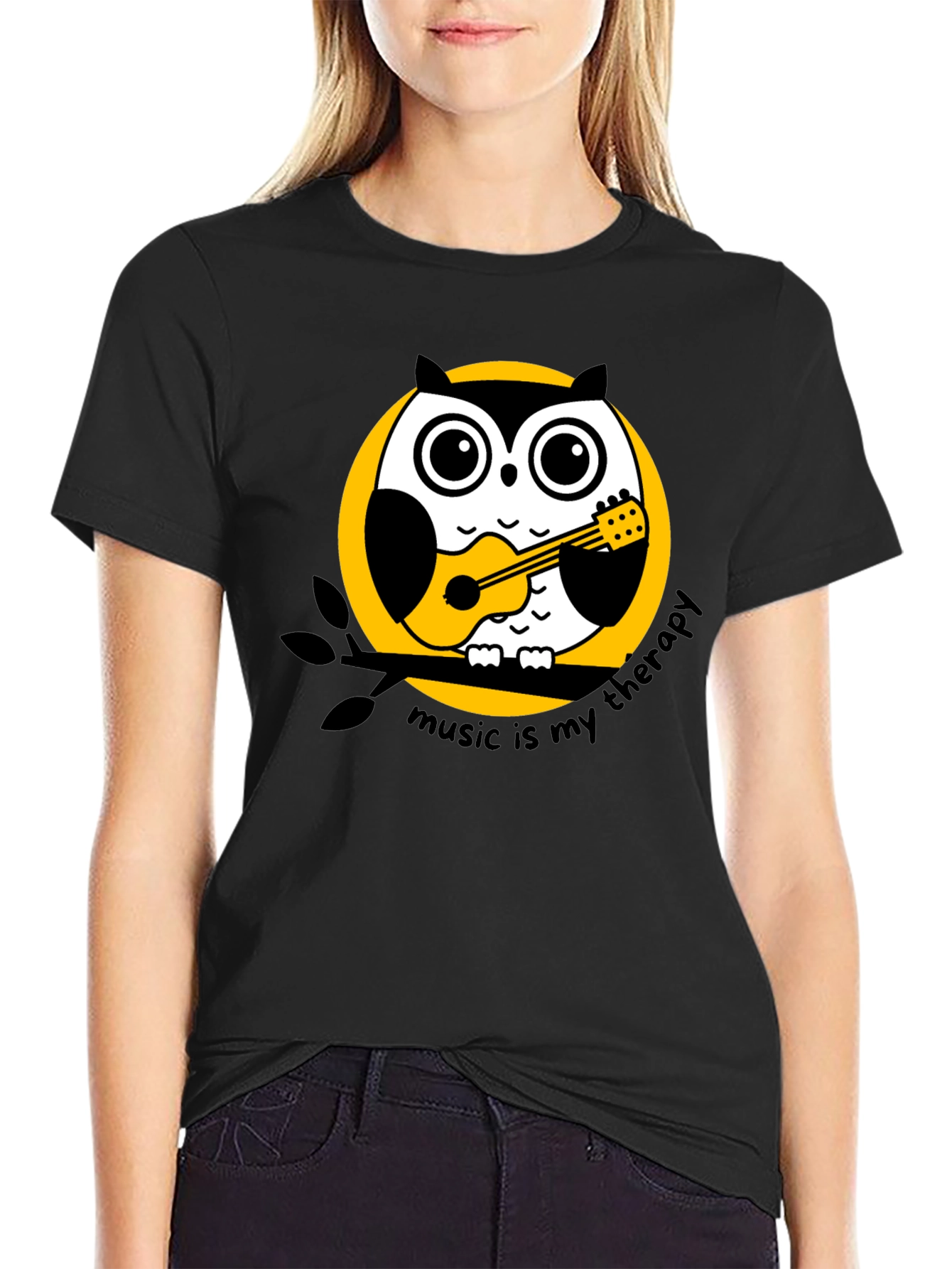 Music Therapy Owl T-Shirt