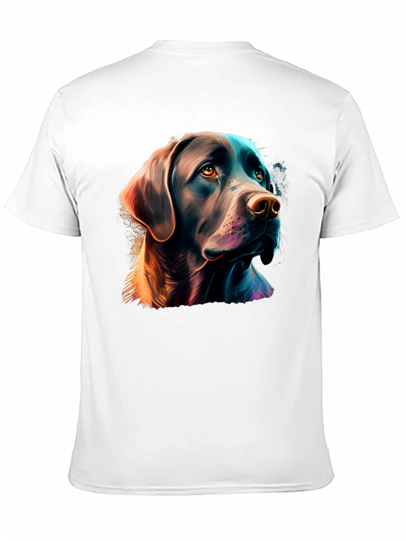 Labrador Dog Graphic Tee - Stylish Black T-Shirt
