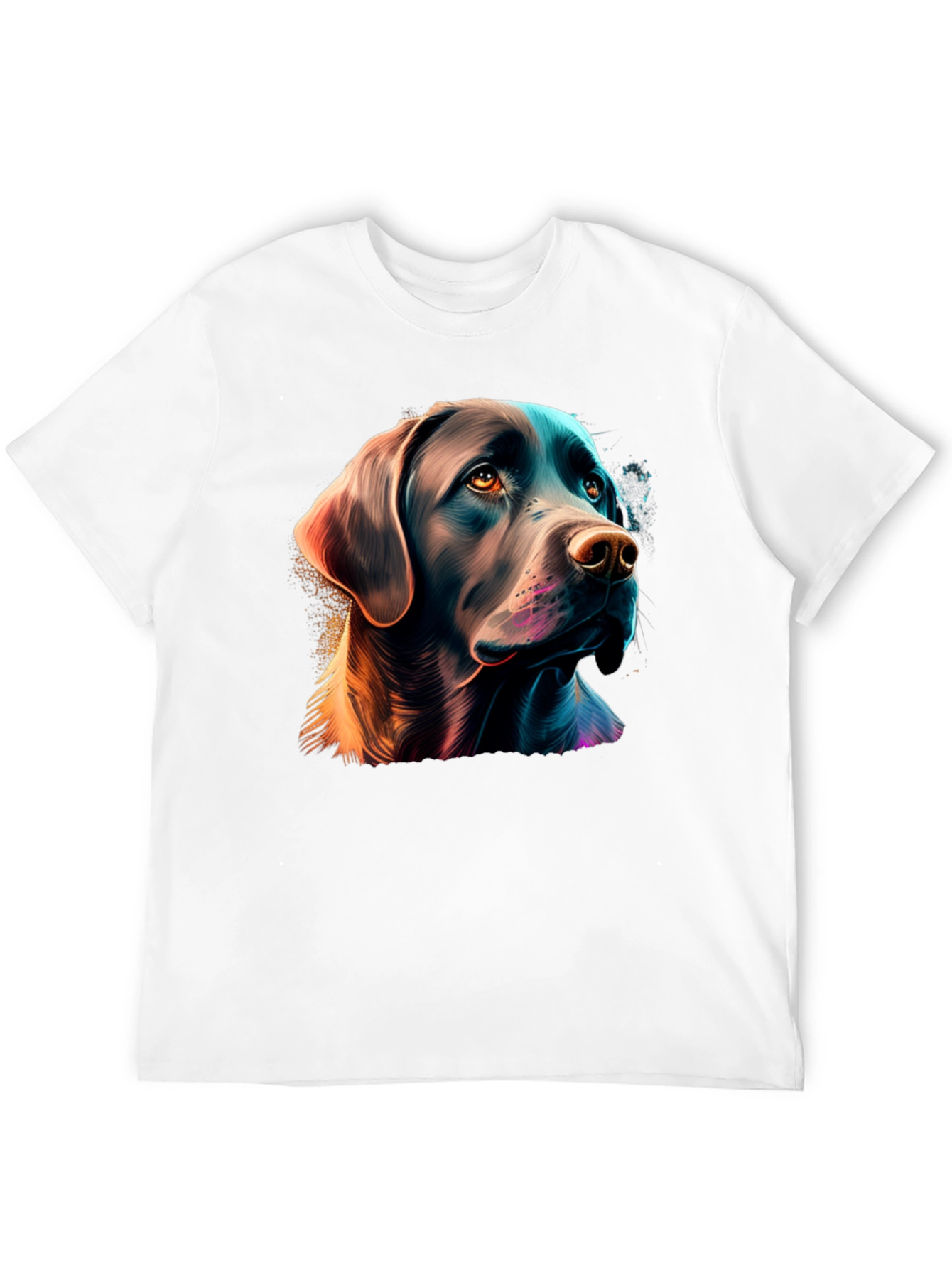 Labrador Dog Graphic Tee - Stylish Black T-Shirt