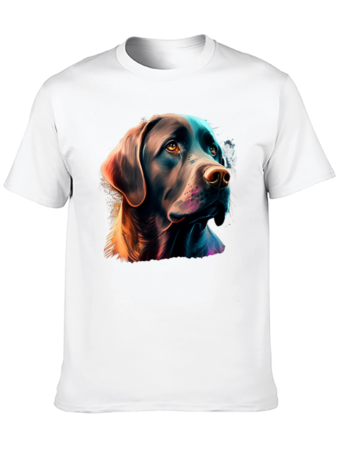 Labrador Dog Graphic Tee - Stylish Black T-Shirt