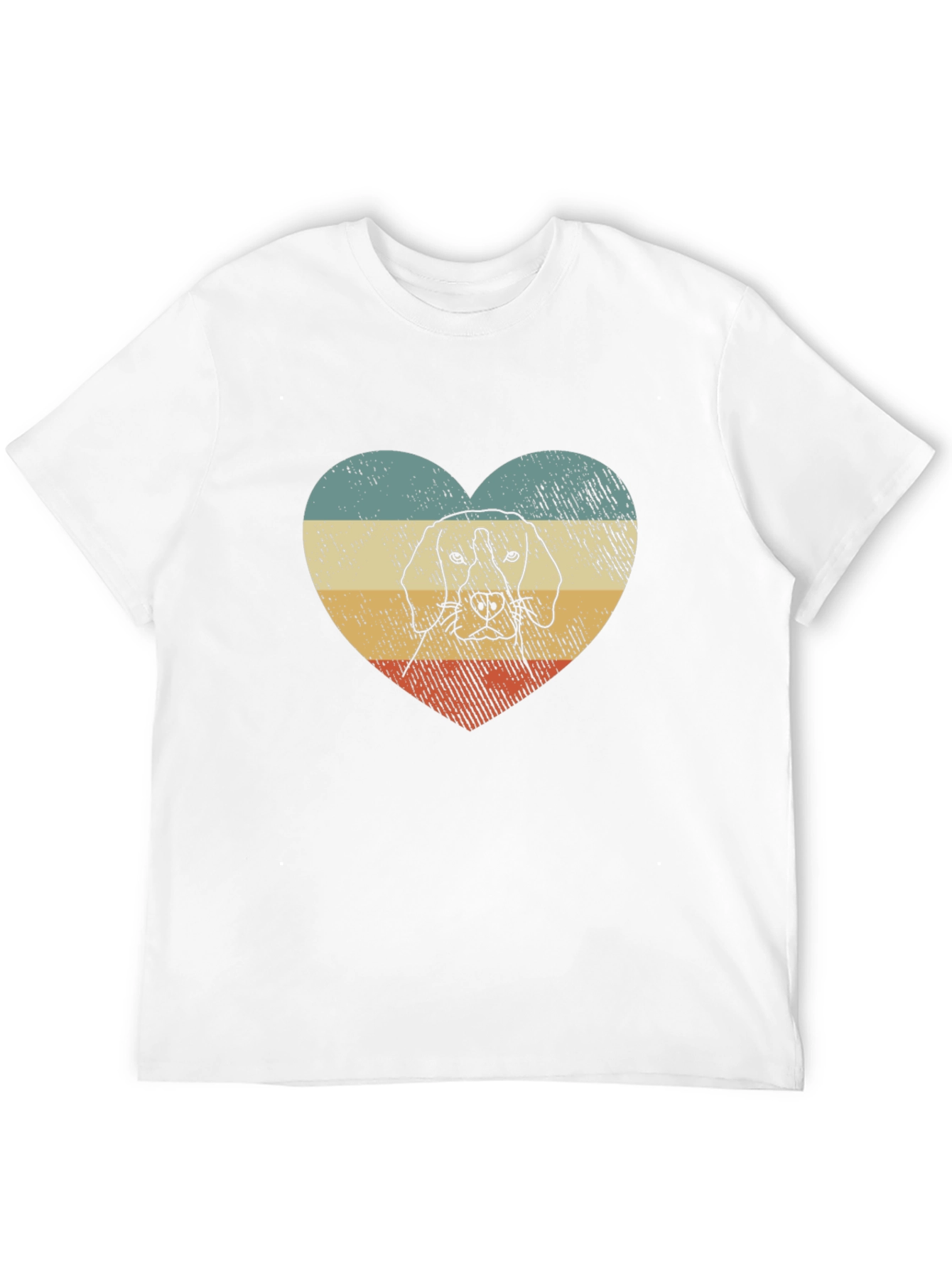 Dog Heart T-Shirt - Retro Style Graphic Tee