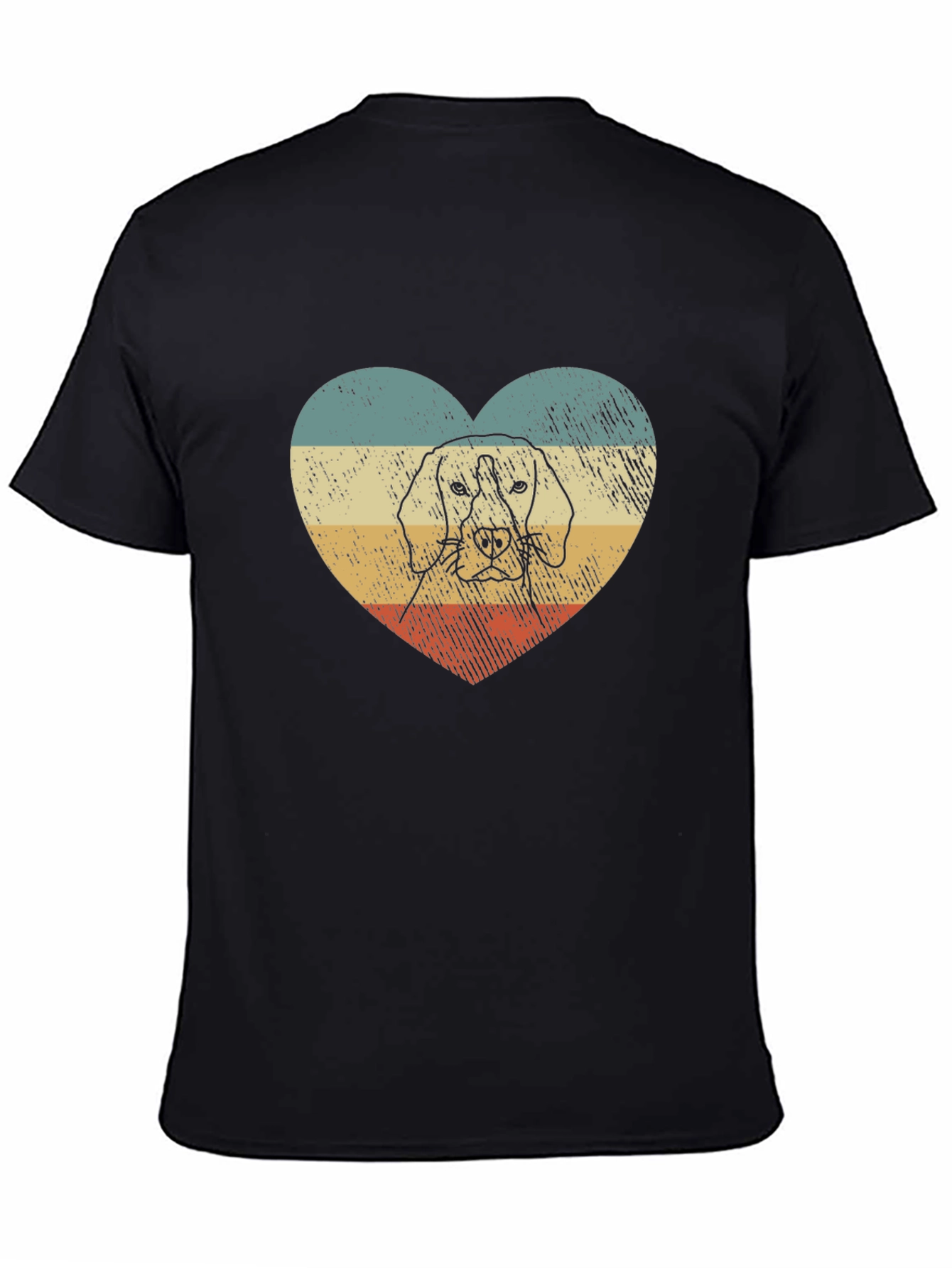 Dog Heart T-Shirt - Retro Style Graphic Tee