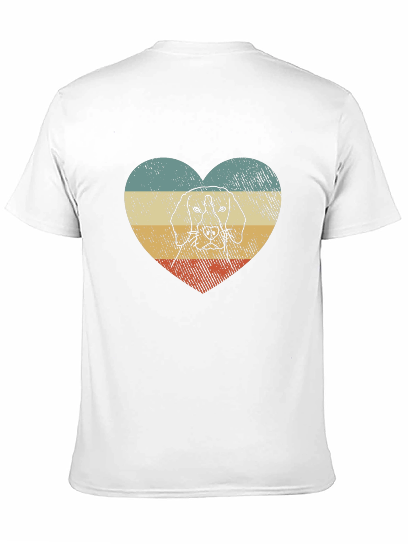 Dog Heart T-Shirt - Retro Style Graphic Tee