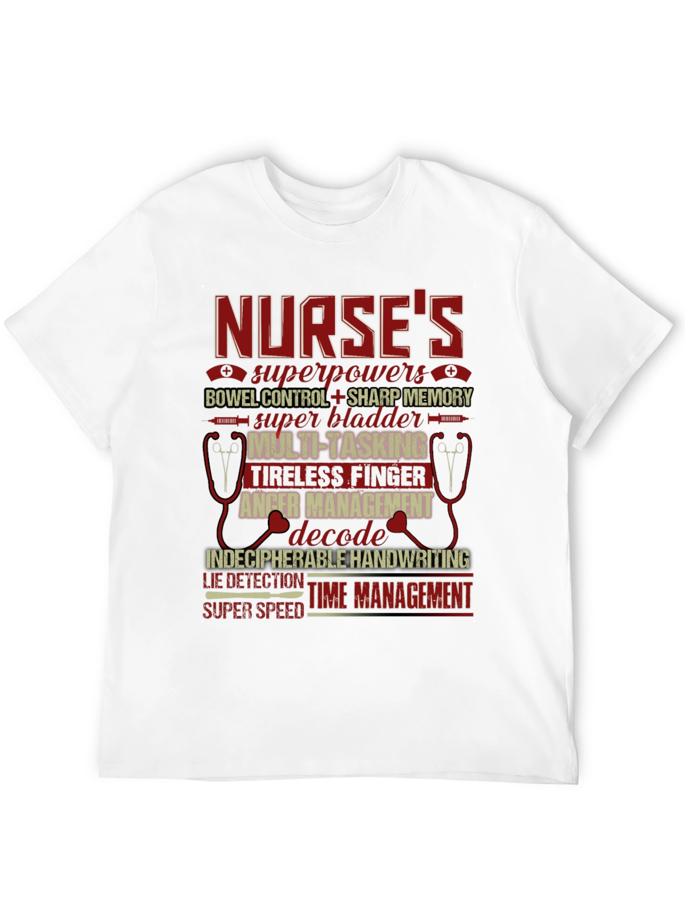Nurse Superpowers Graphic Tee
