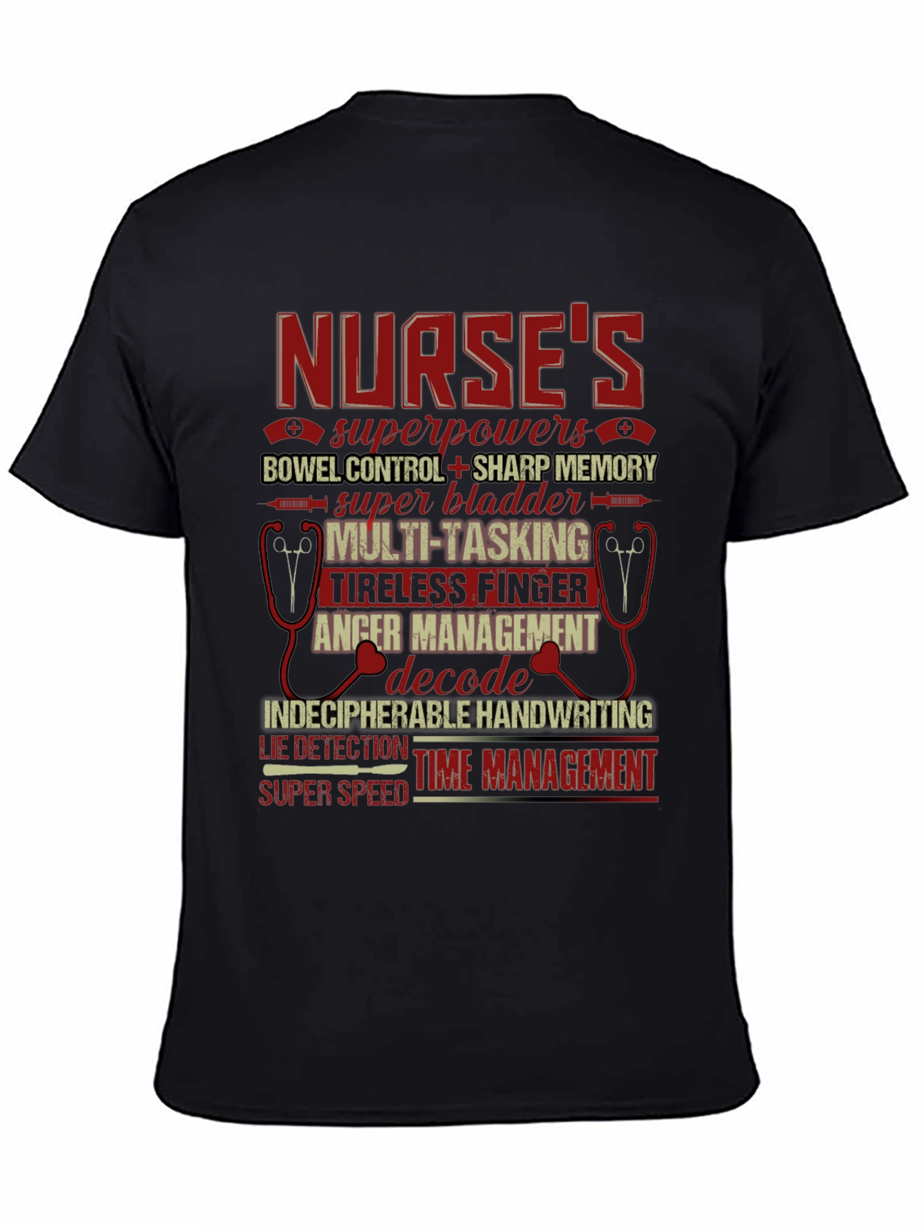 Nurse Superpowers Graphic Tee