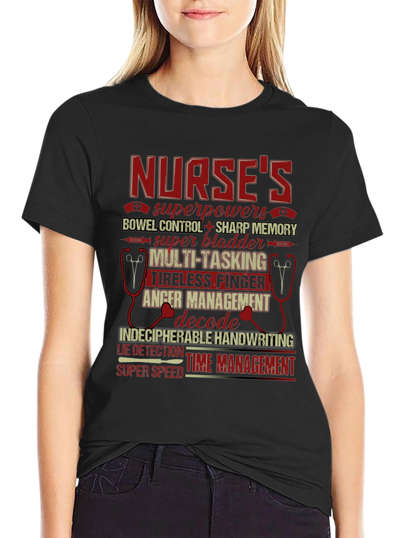Nurse Superpowers Graphic Tee