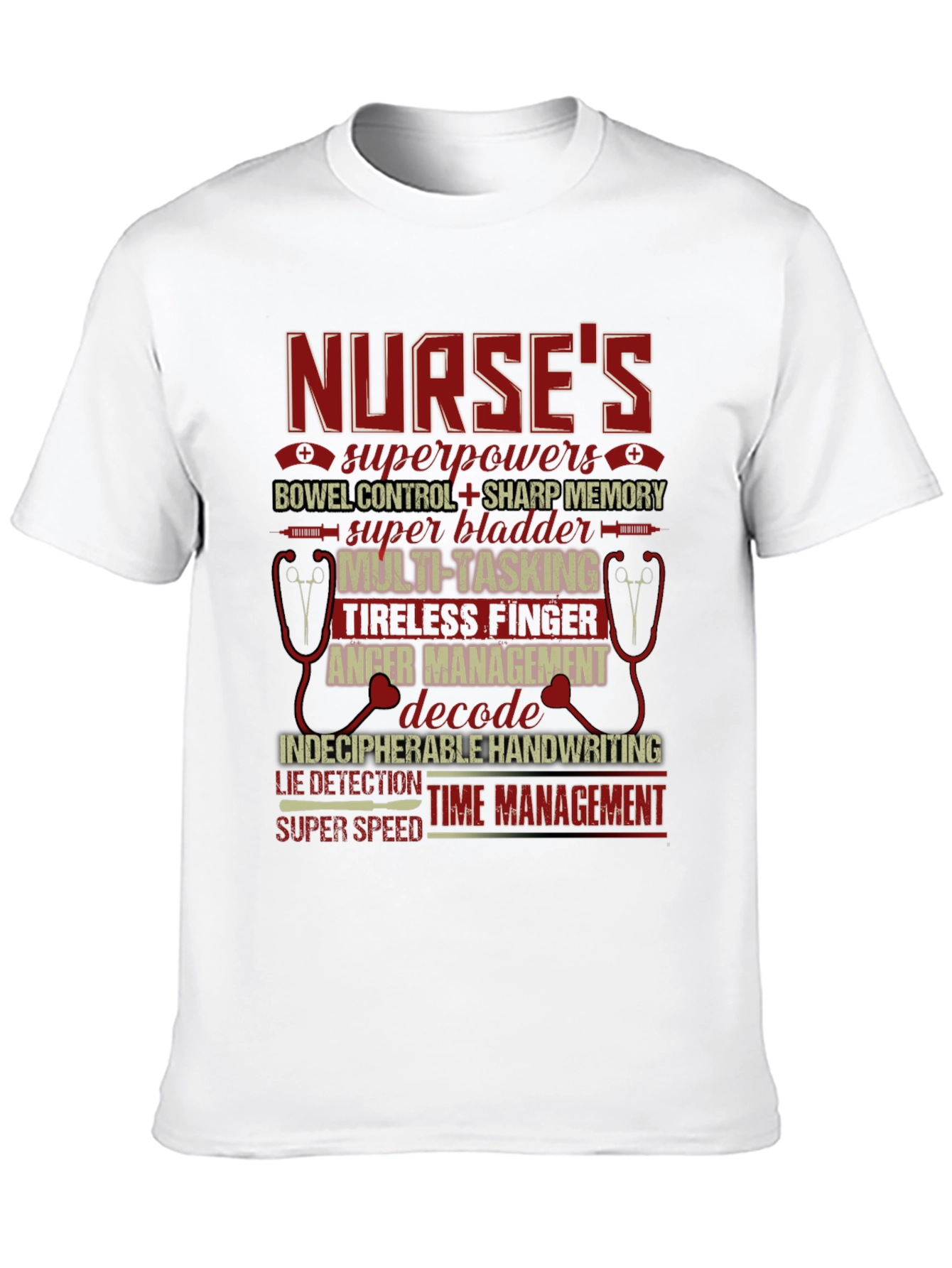 Nurse Superpowers Graphic Tee