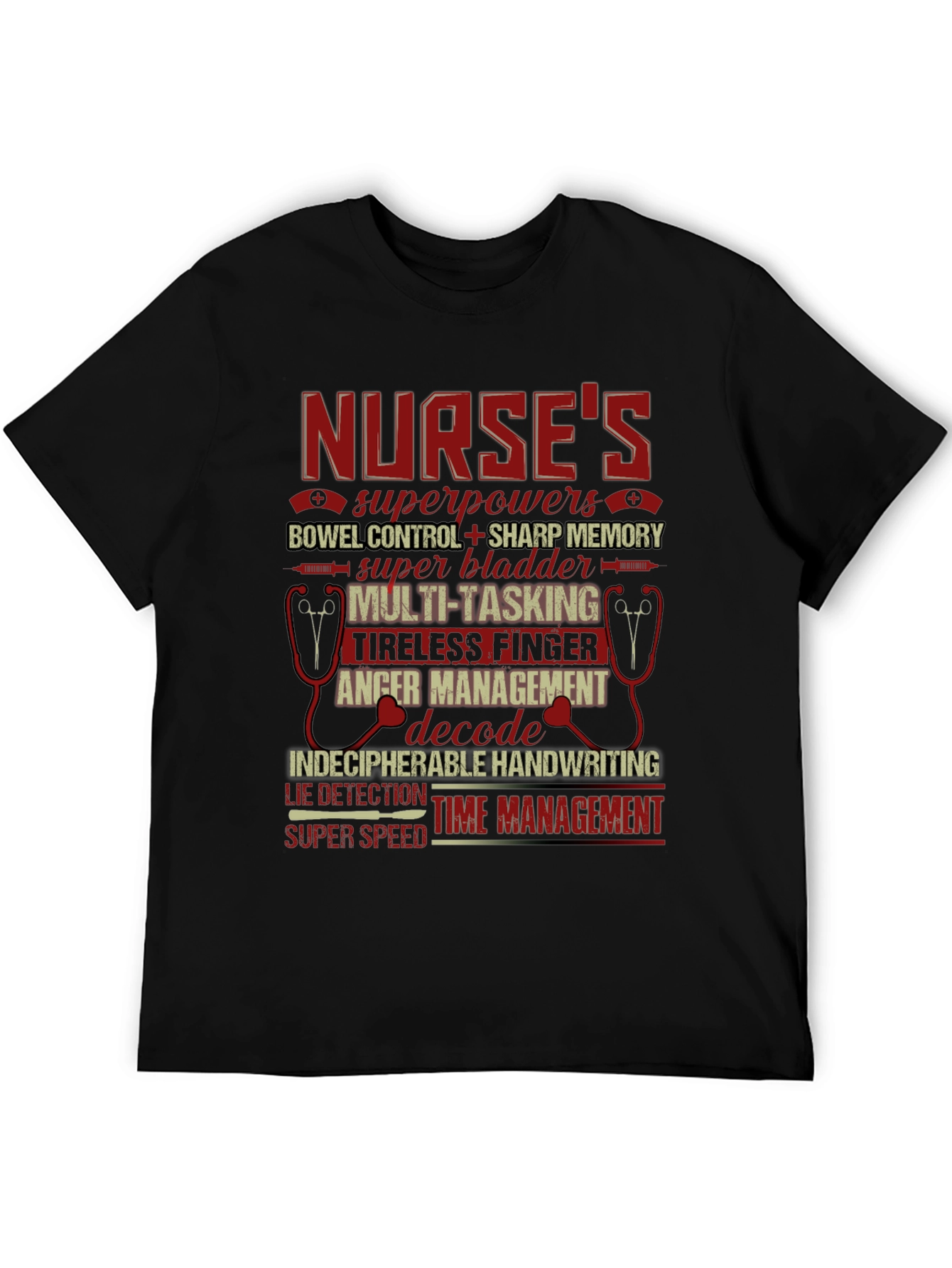 Nurse Superpowers Graphic Tee