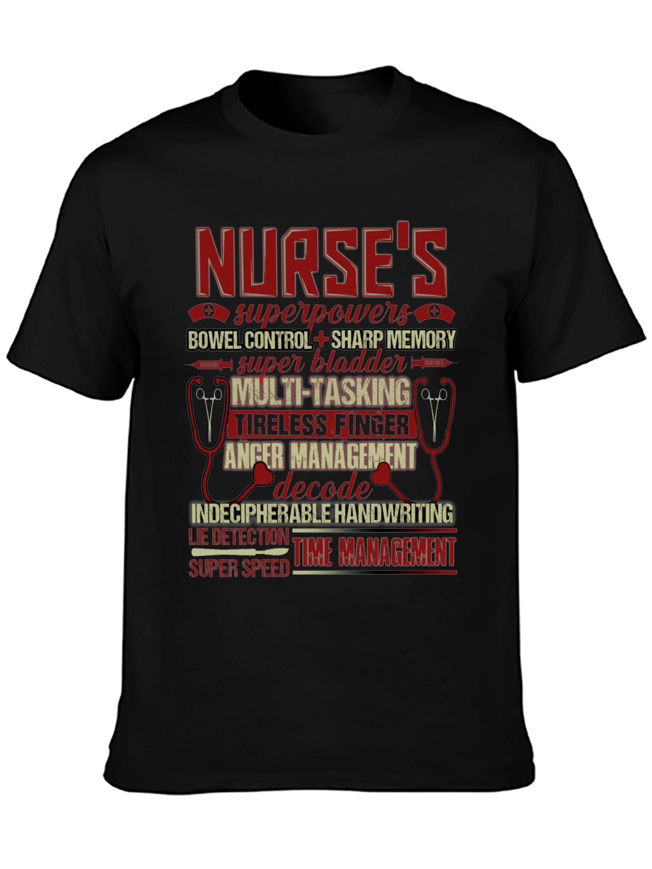 Nurse Superpowers Graphic Tee