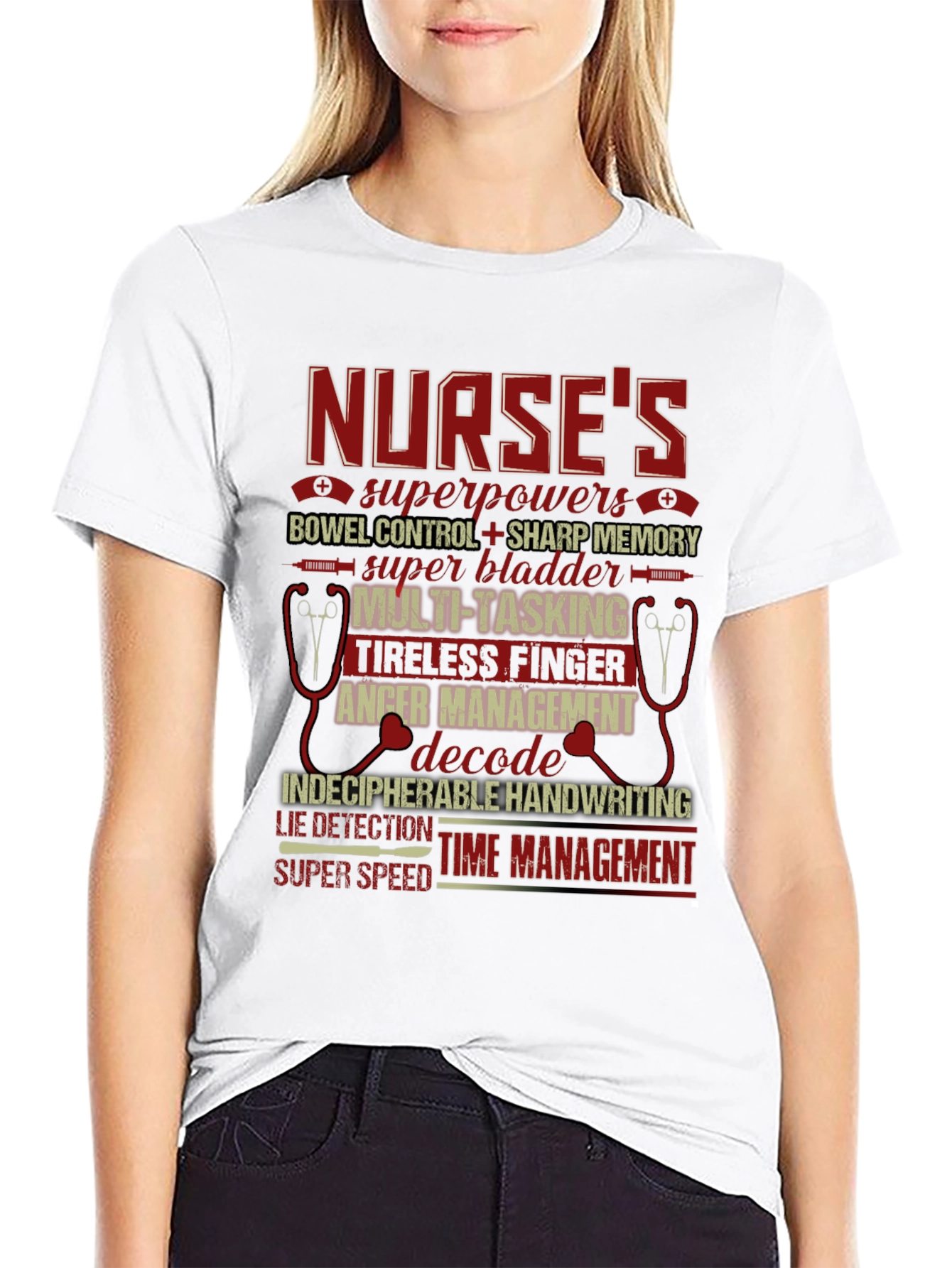 Nurse Superpowers Graphic Tee