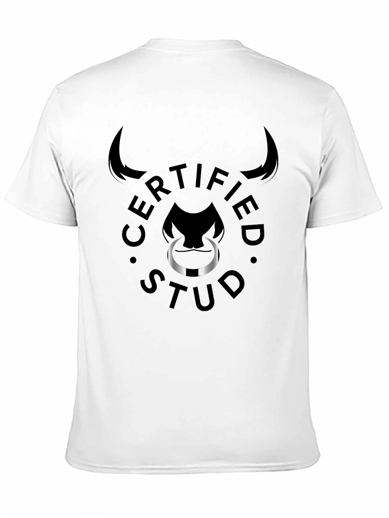 Certified Stud Graphic Tee - Black Bull Design
