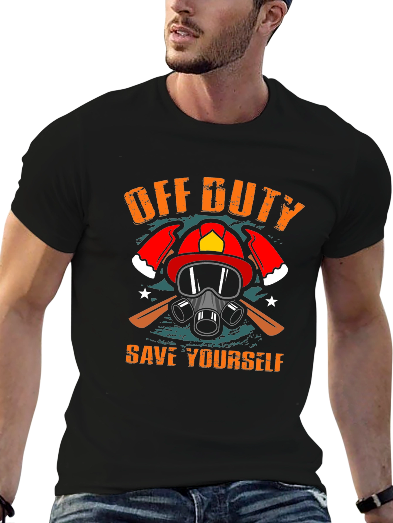 Off Duty Save Yourself Graphic Tee