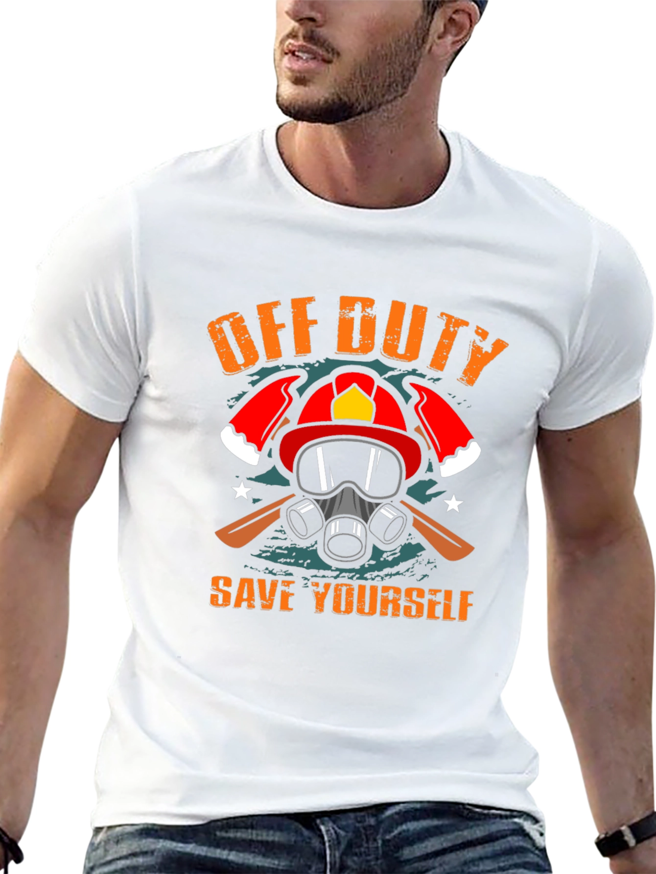 Off Duty Save Yourself Graphic Tee
