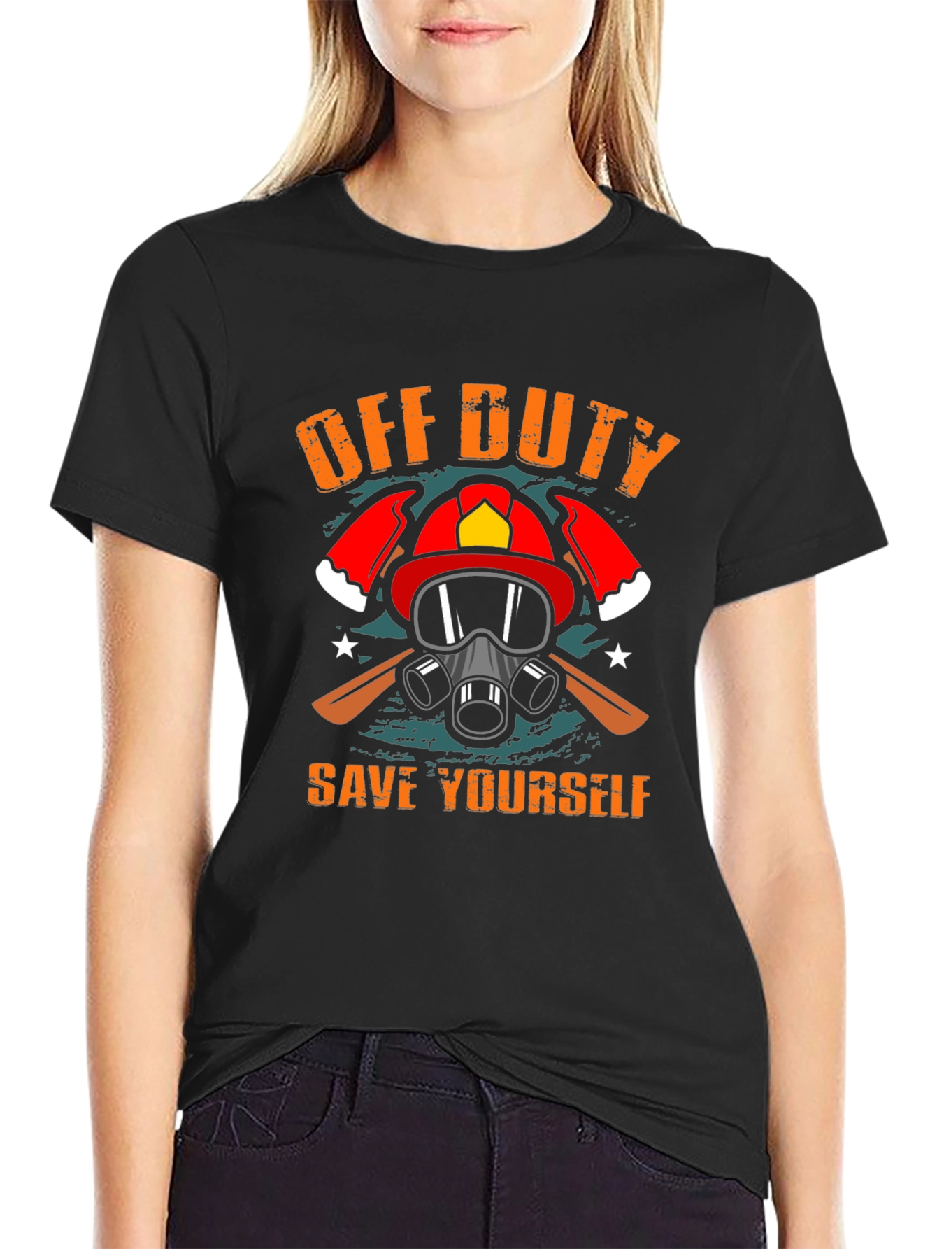 Off Duty Save Yourself Graphic Tee
