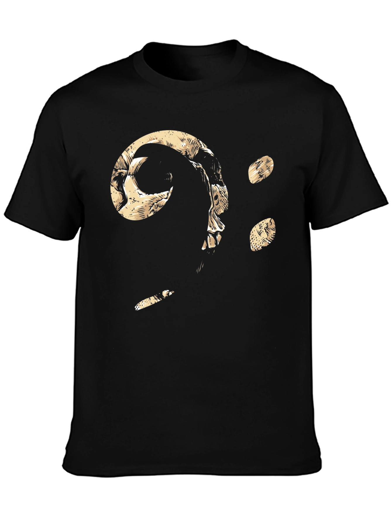 Skull Bass Clef T-Shirt - Musical Gothic Tee