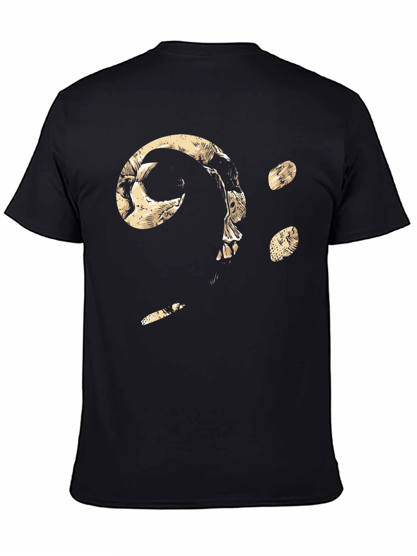Skull Bass Clef T-Shirt - Musical Gothic Tee