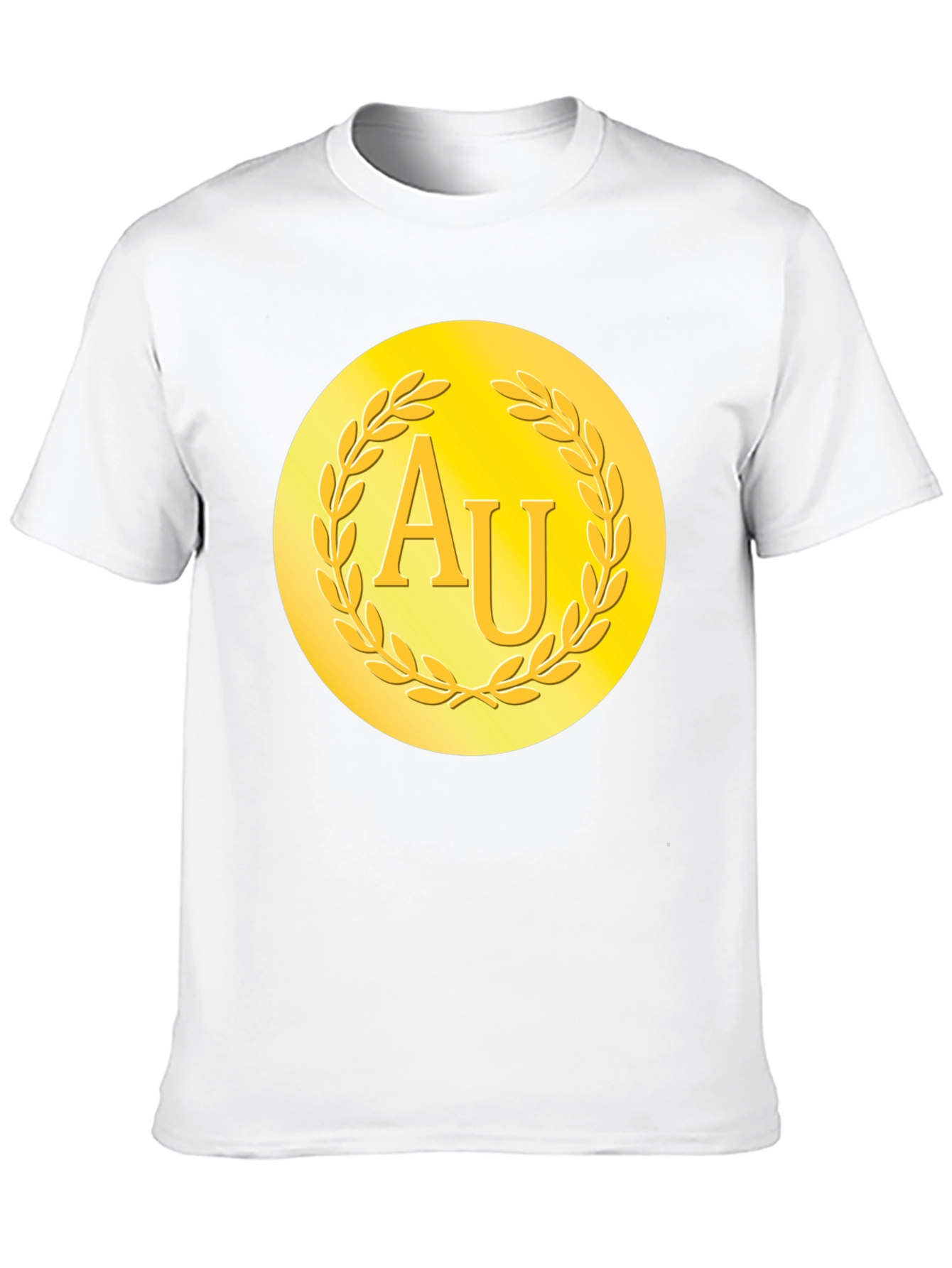 Gold AU Symbol Black T-Shirt