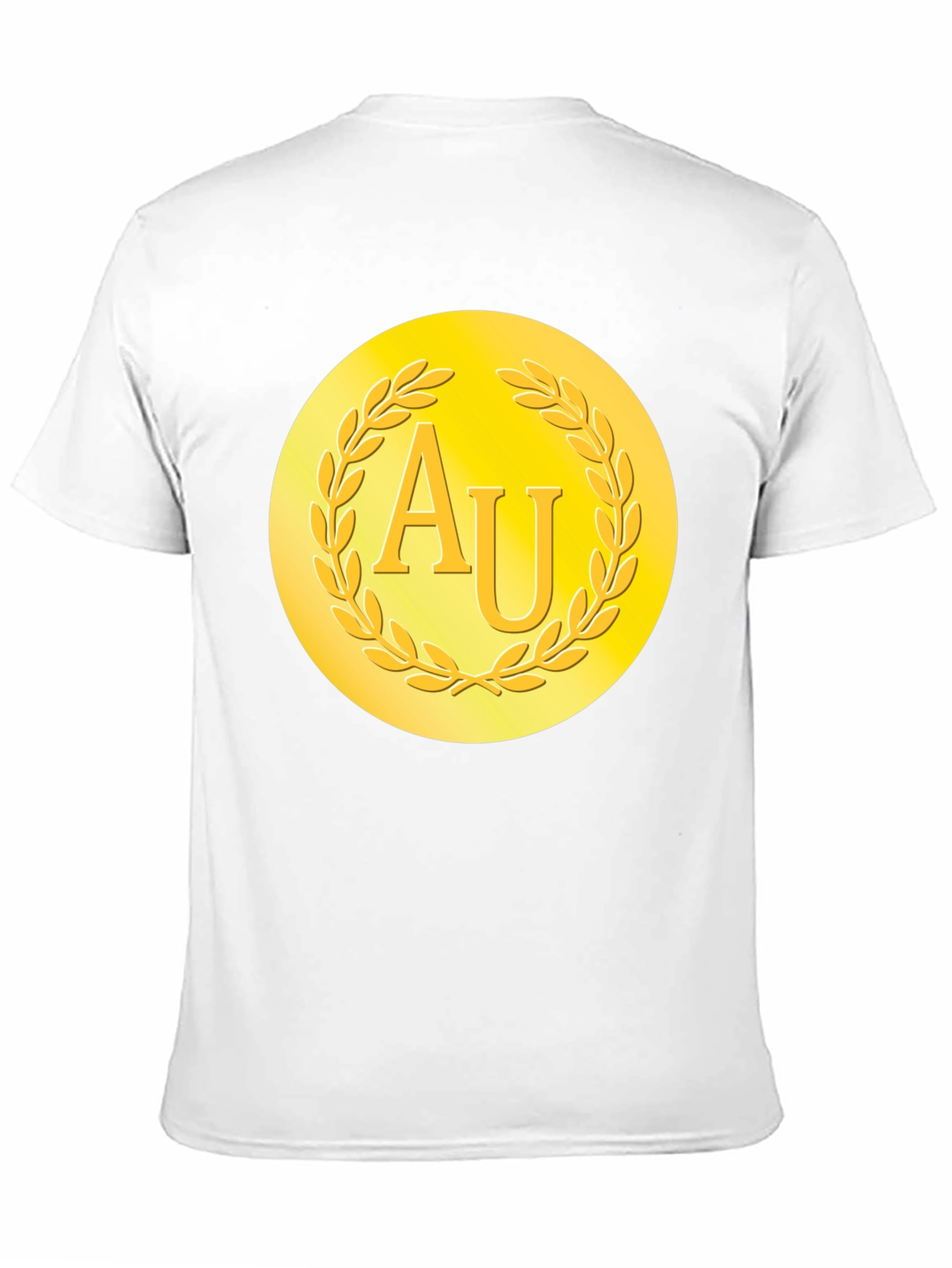 Gold AU Symbol Black T-Shirt