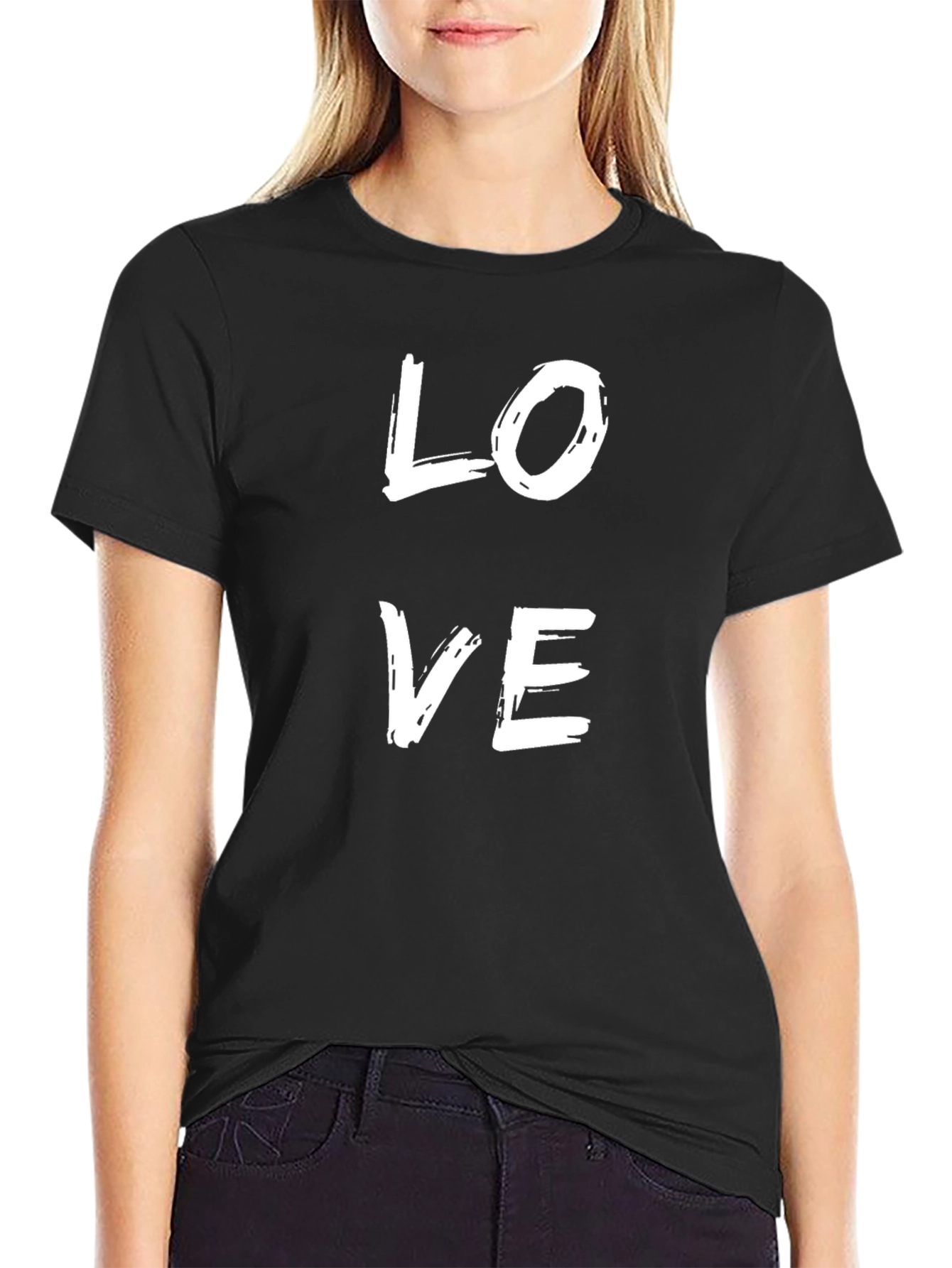 Love Graphic Tee - Stylish Black T-Shirt
