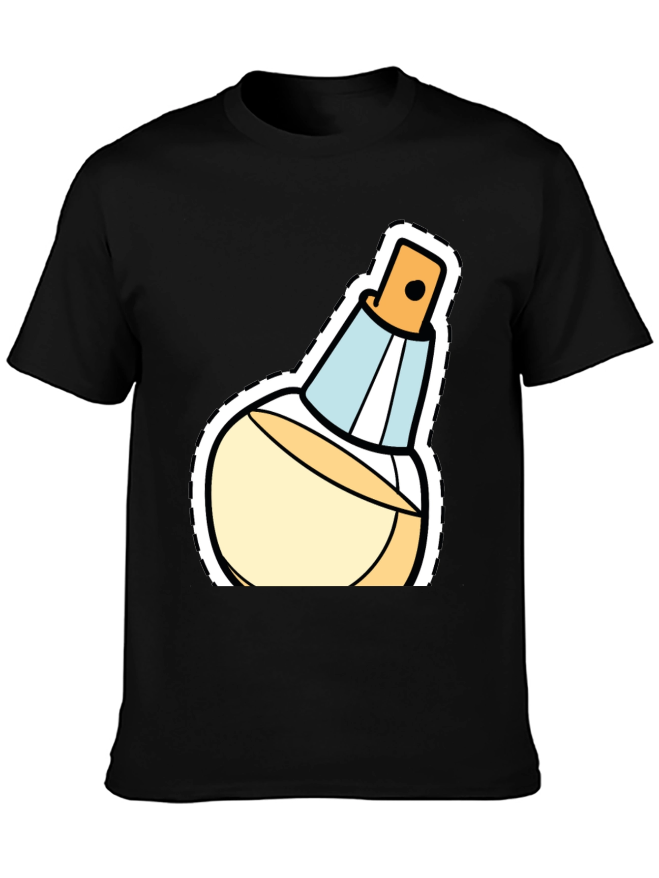 Stylish Perfume Bottle Graphic T-Shirt