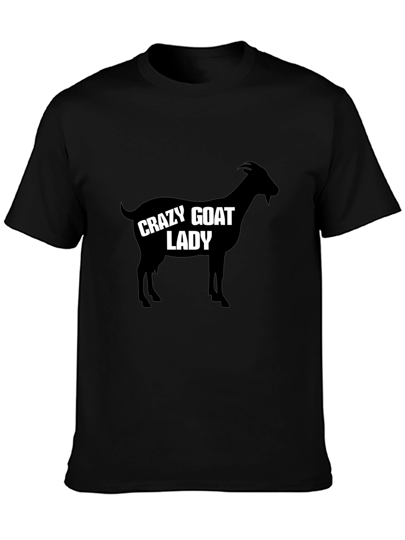Crazy Goat Lady T-Shirt - Black Humor Tee