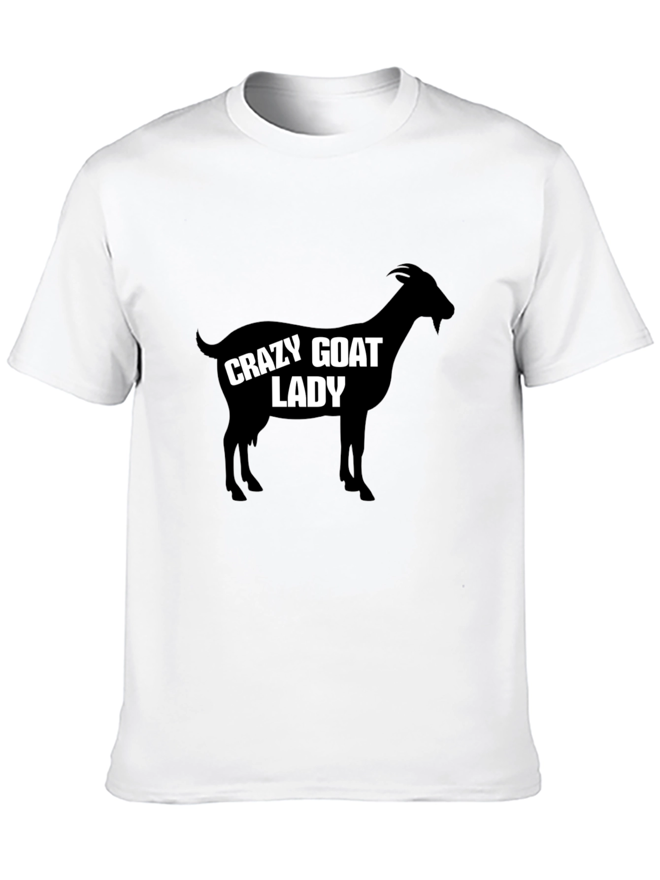 Crazy Goat Lady T-Shirt - Black Humor Tee