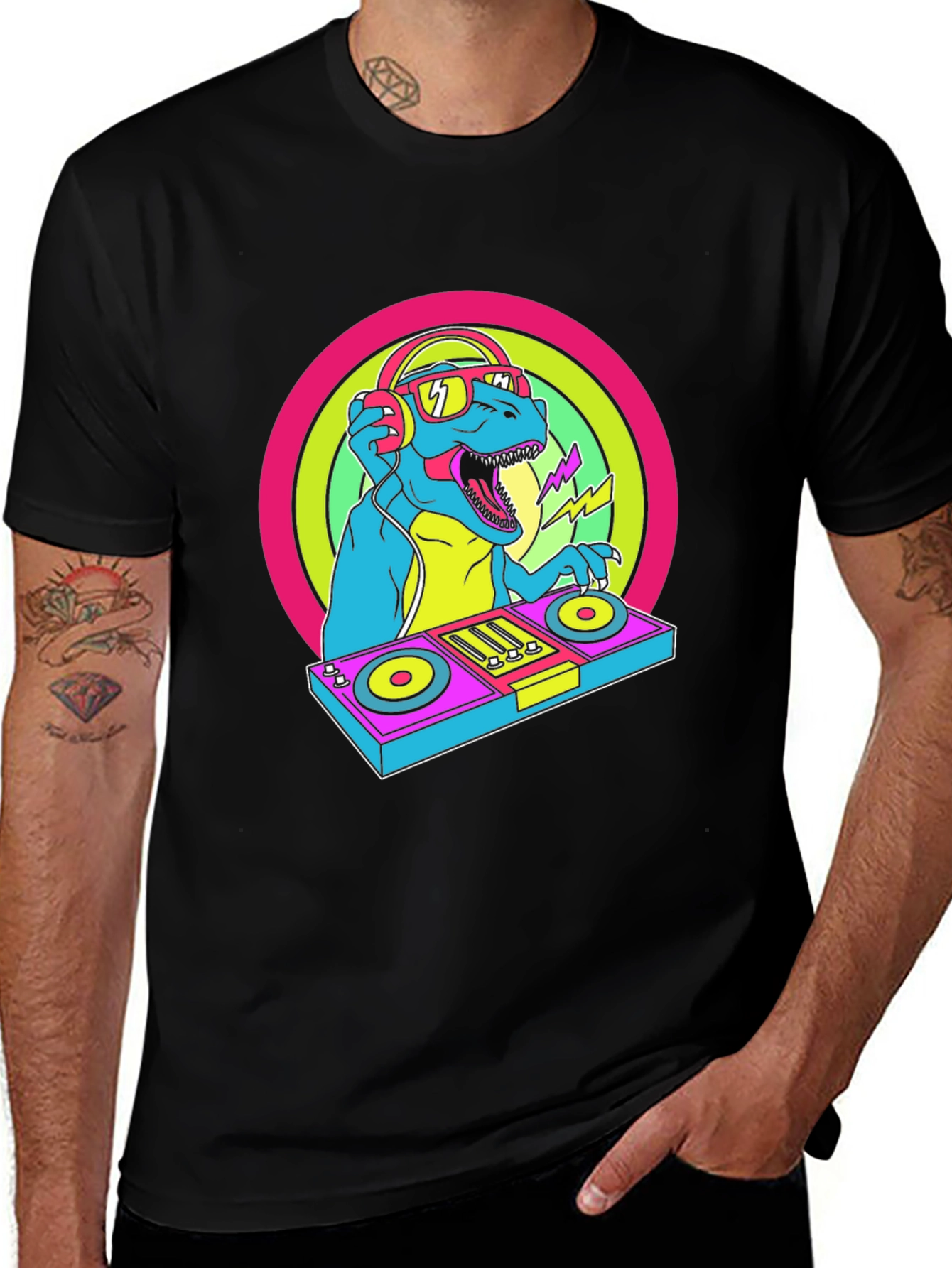 DJ Dinosaur Graphic Tee