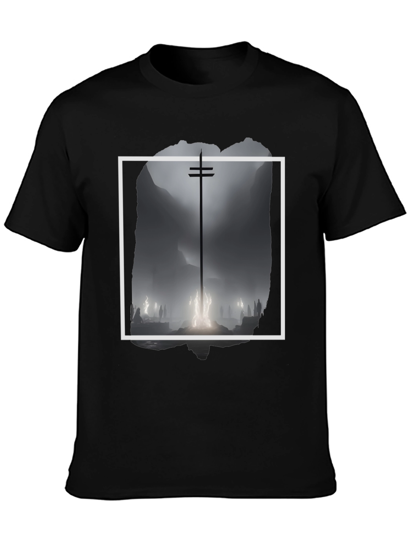 Mystic Silhouette Graphic Tee - Black