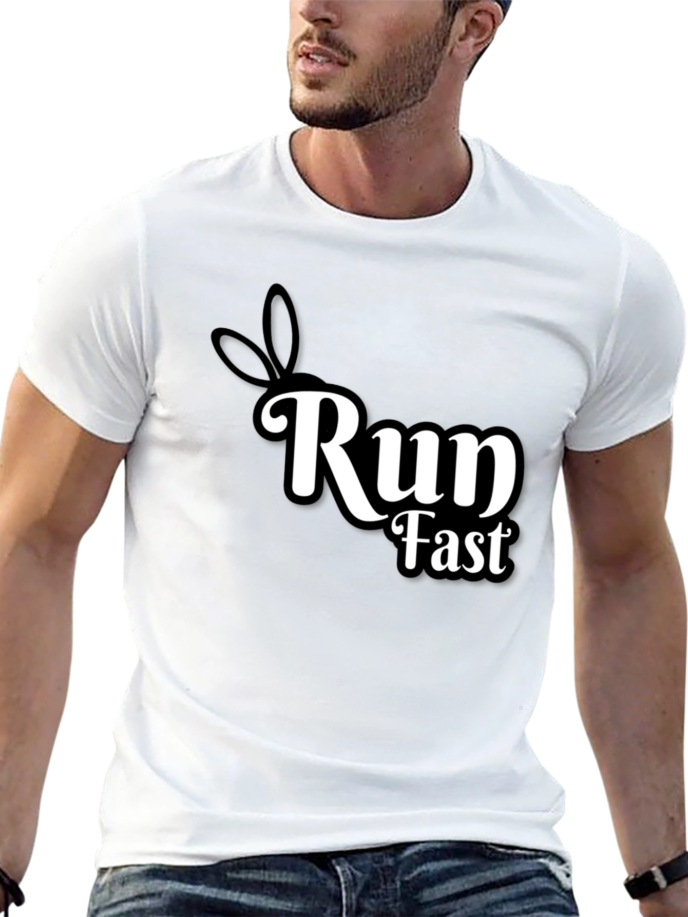 Run Fast Bunny Ears T-Shirt