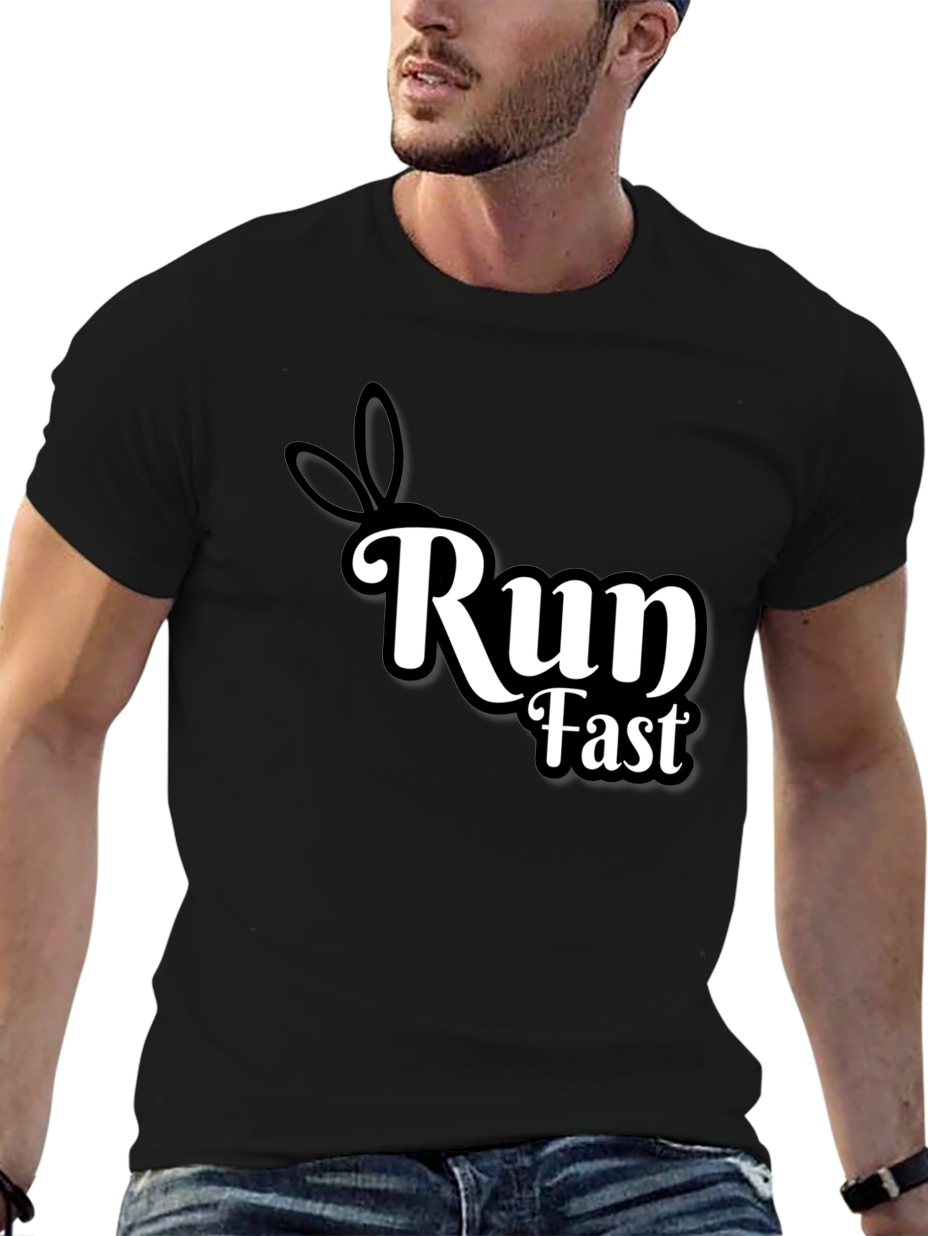 Run Fast Bunny Ears T-Shirt