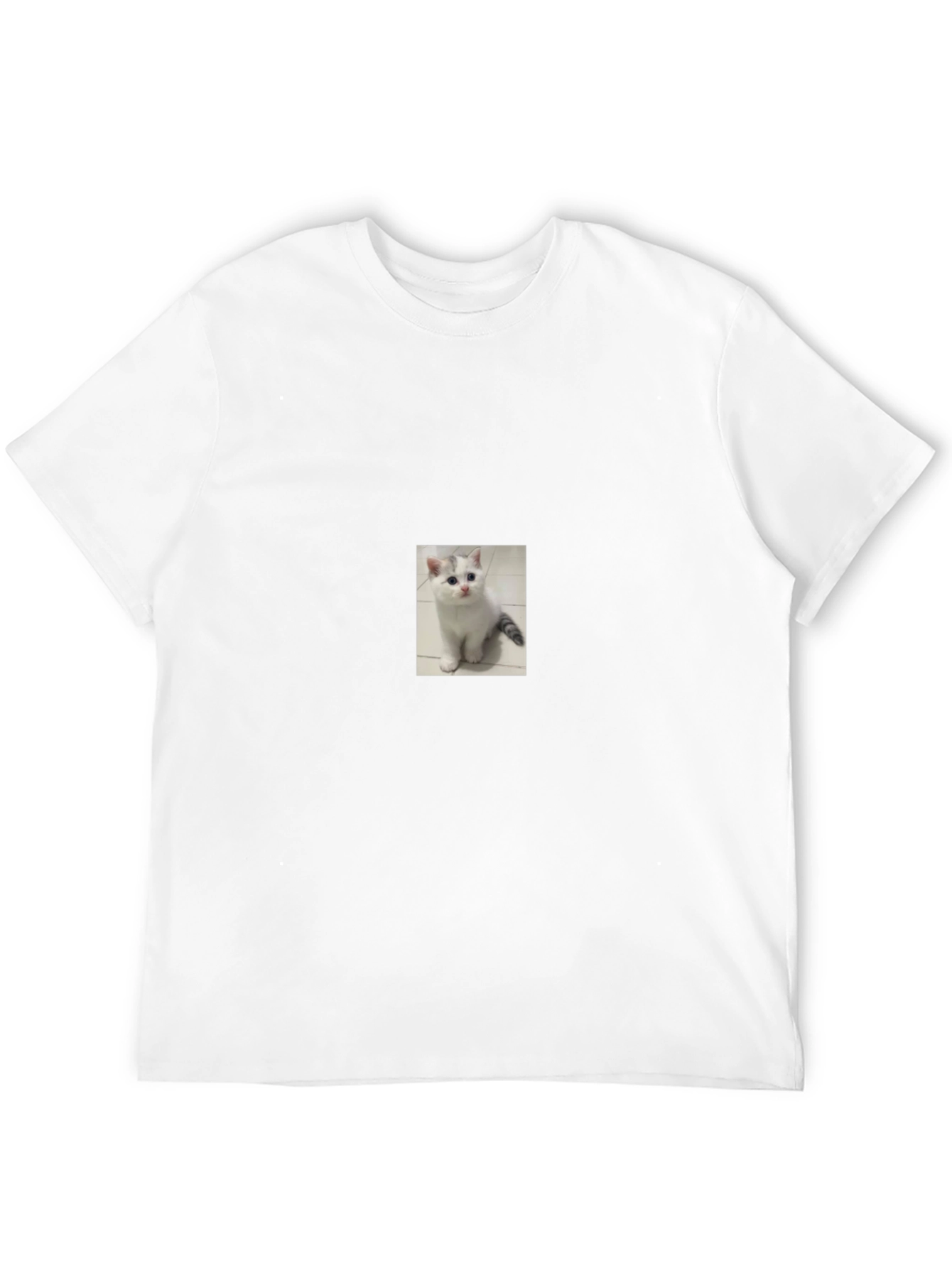 Kitten T-Shirt - Black Cotton Blend