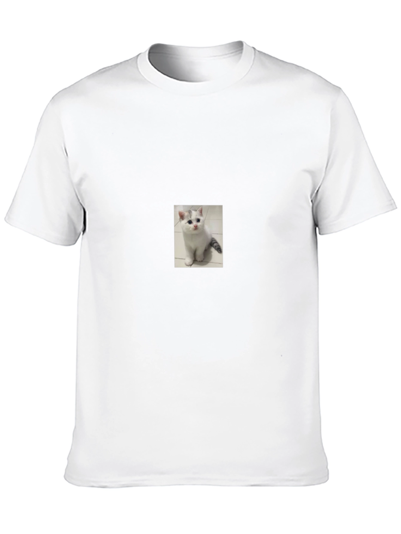 Kitten T-Shirt - Black Cotton Blend