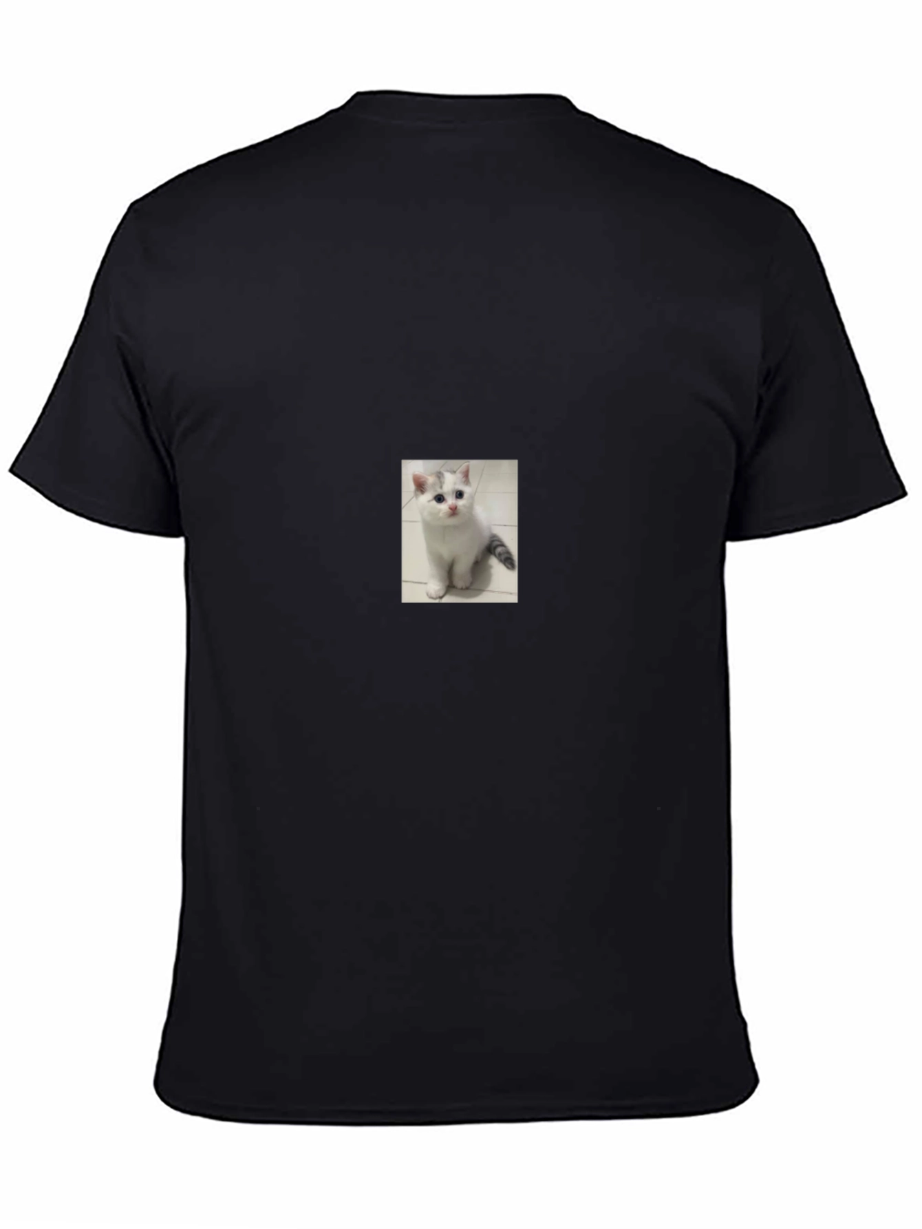 Kitten T-Shirt - Black Cotton Blend