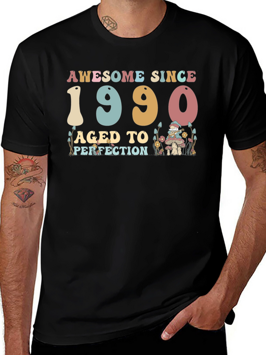 Awesome Since 1990 T-Shirt - Aged to Perfection