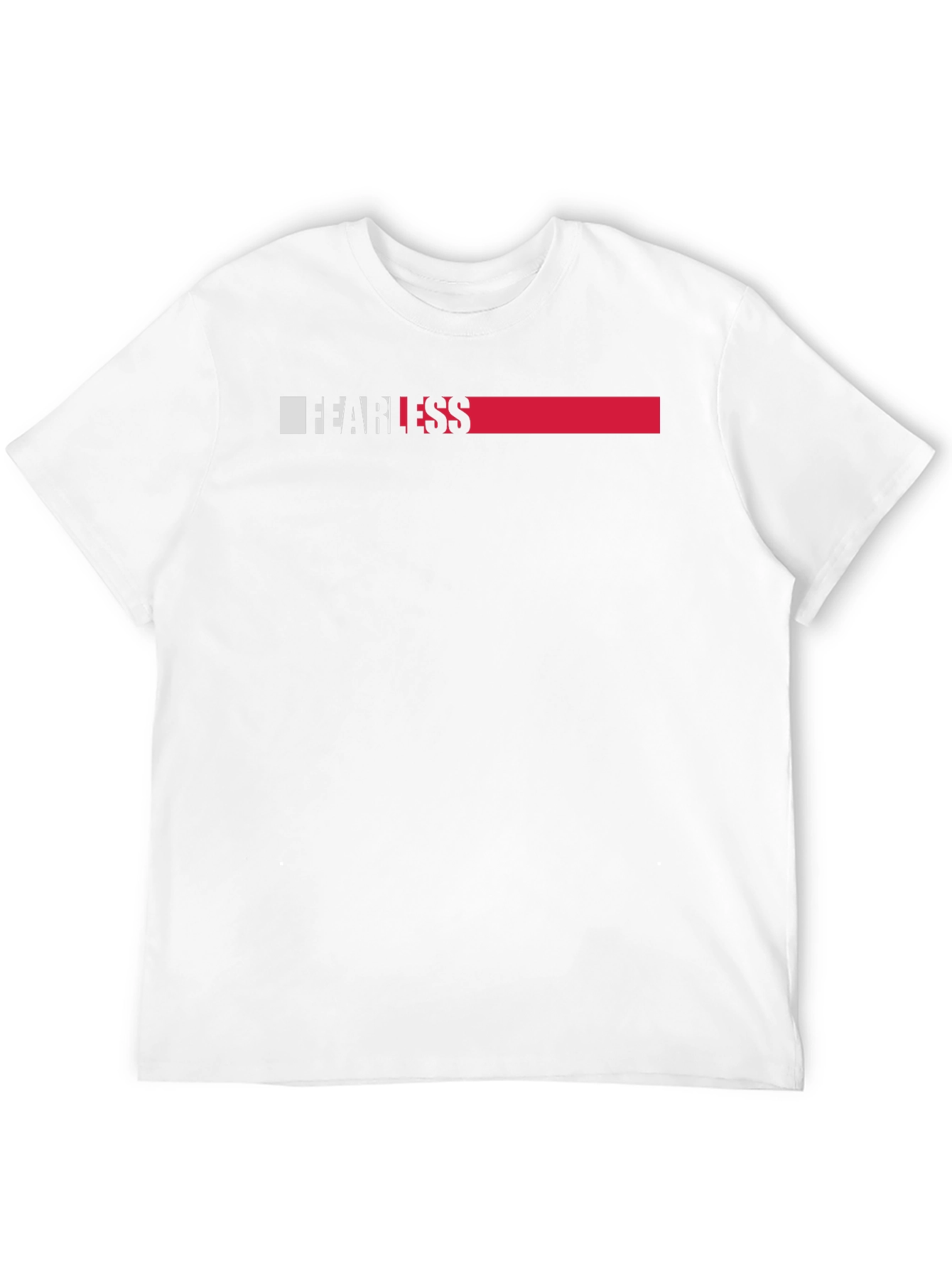Fearless Graphic Print T-Shirt - Modern Black Tee