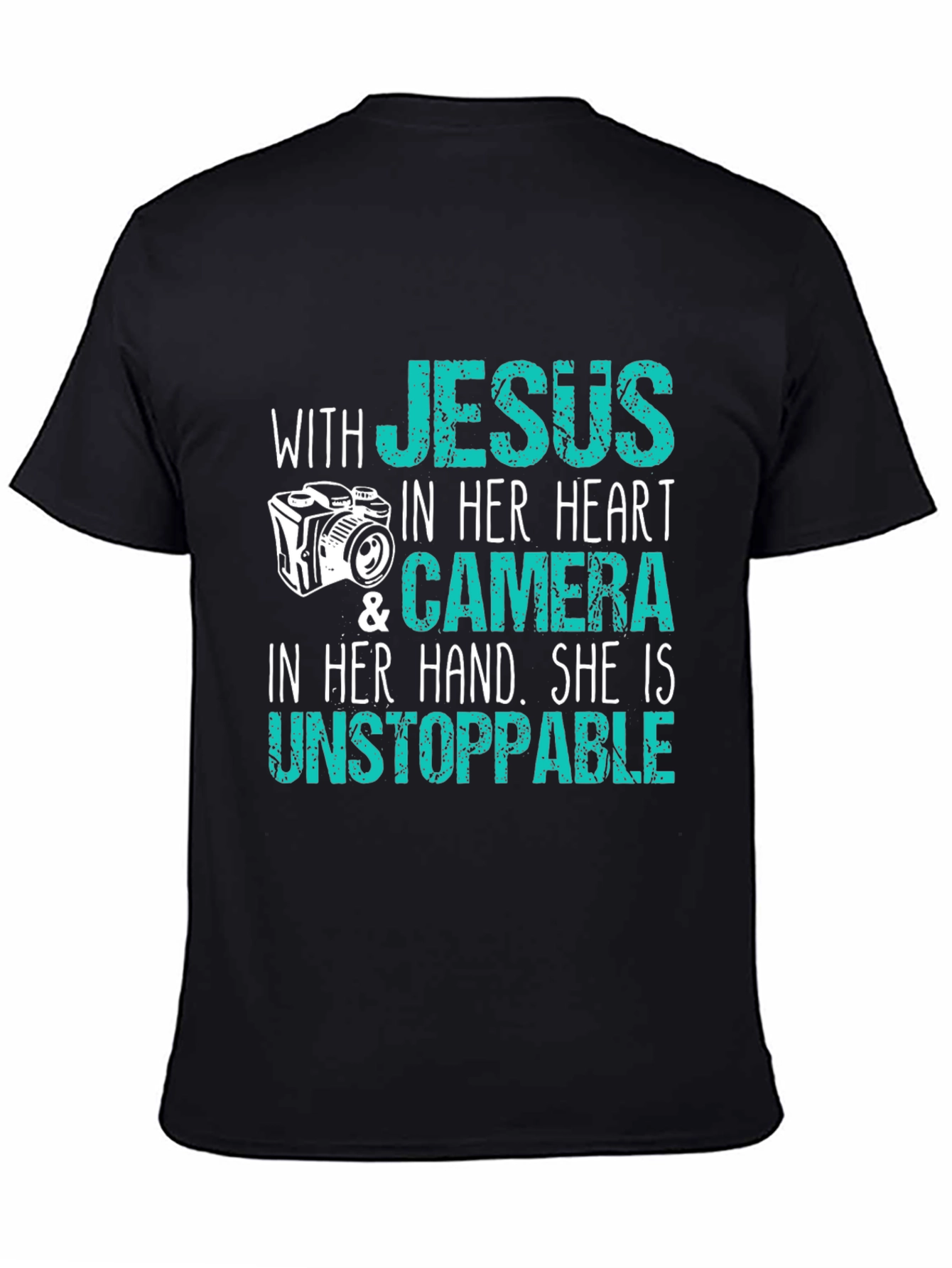 Jesus Camera T-Shirt - Faith & Photography